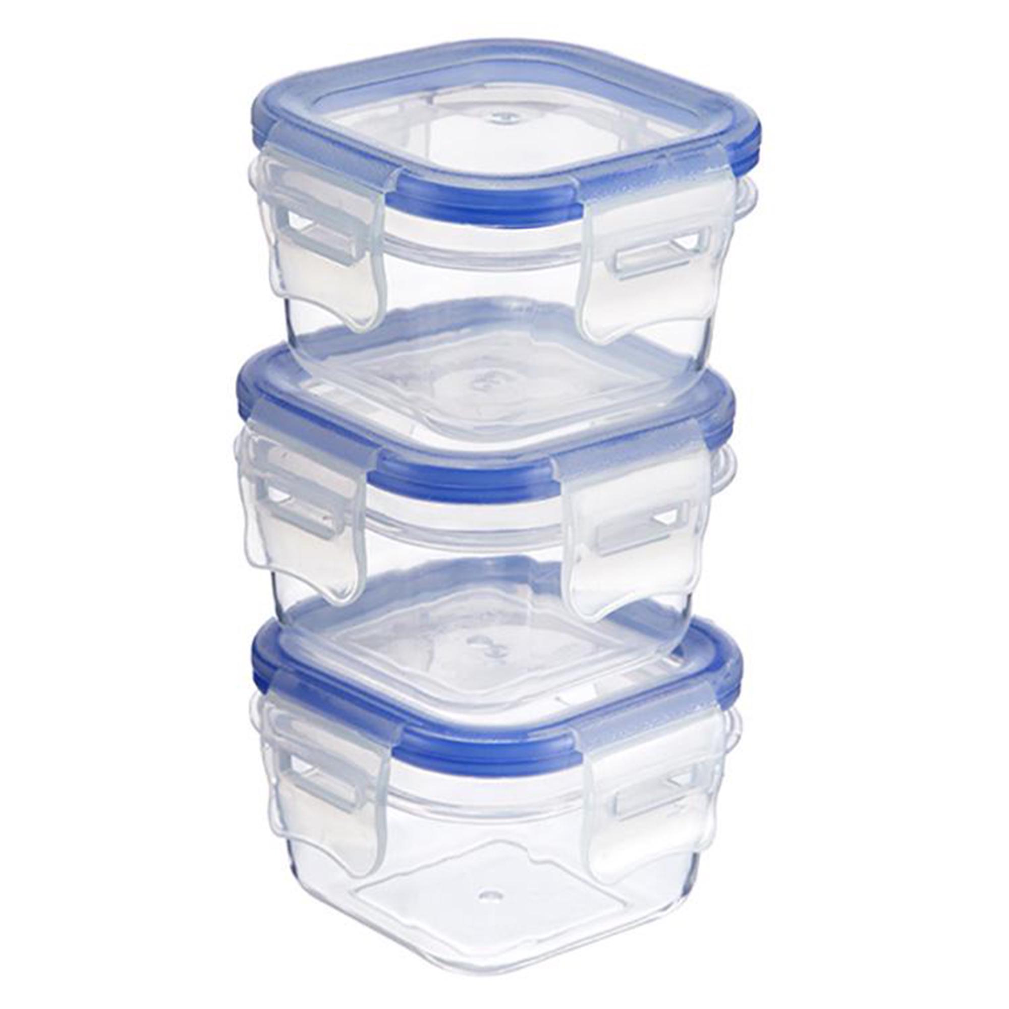 Sainsbury's Home Pack of 3 140ml Klip Lock Storage Set