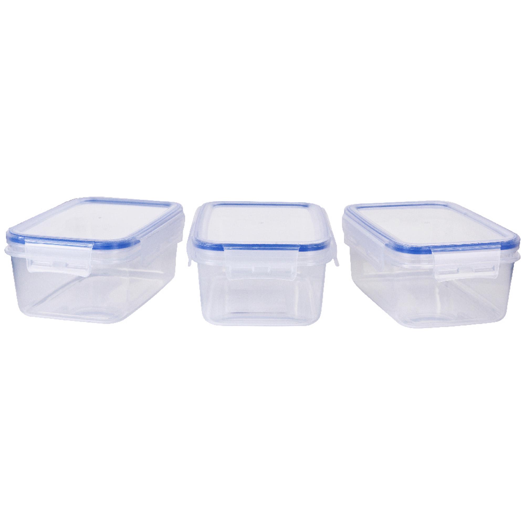 Sainsbury's Home Pack of 3 900ml Klip Lock Storage Set