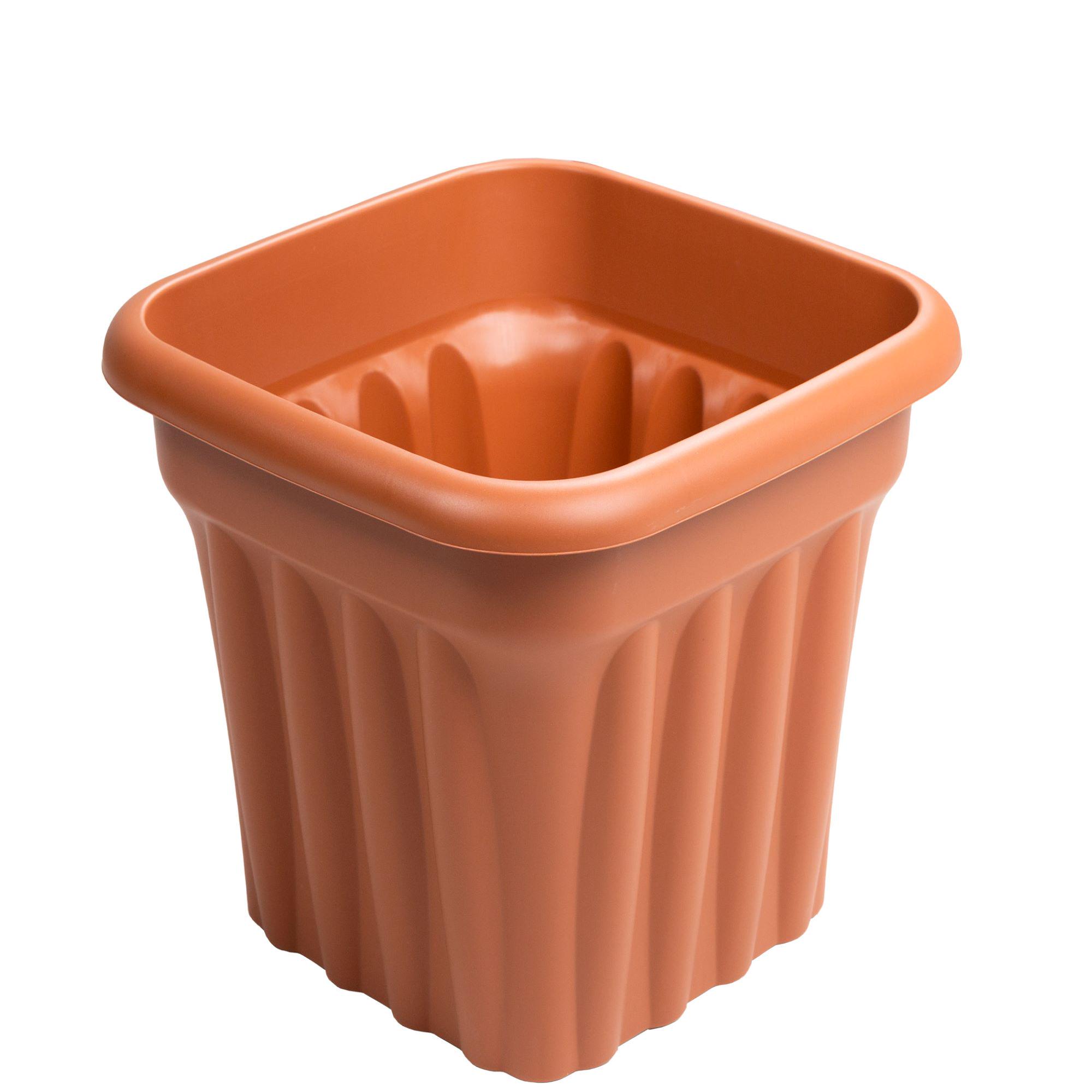 Wham 40cm Square Vista Planter - Terracotta