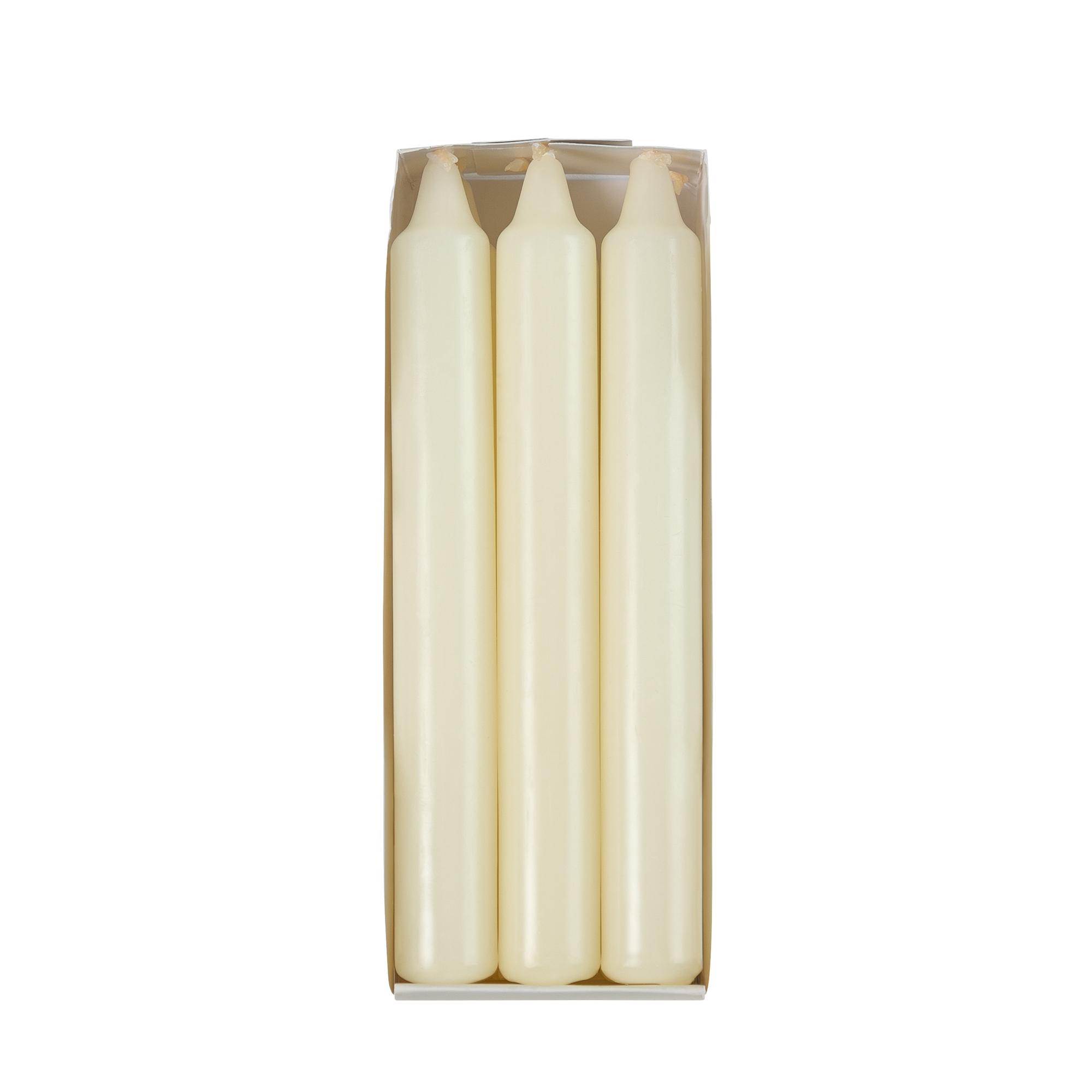 Habitat Household Dinner Candles - - White Pack of 6