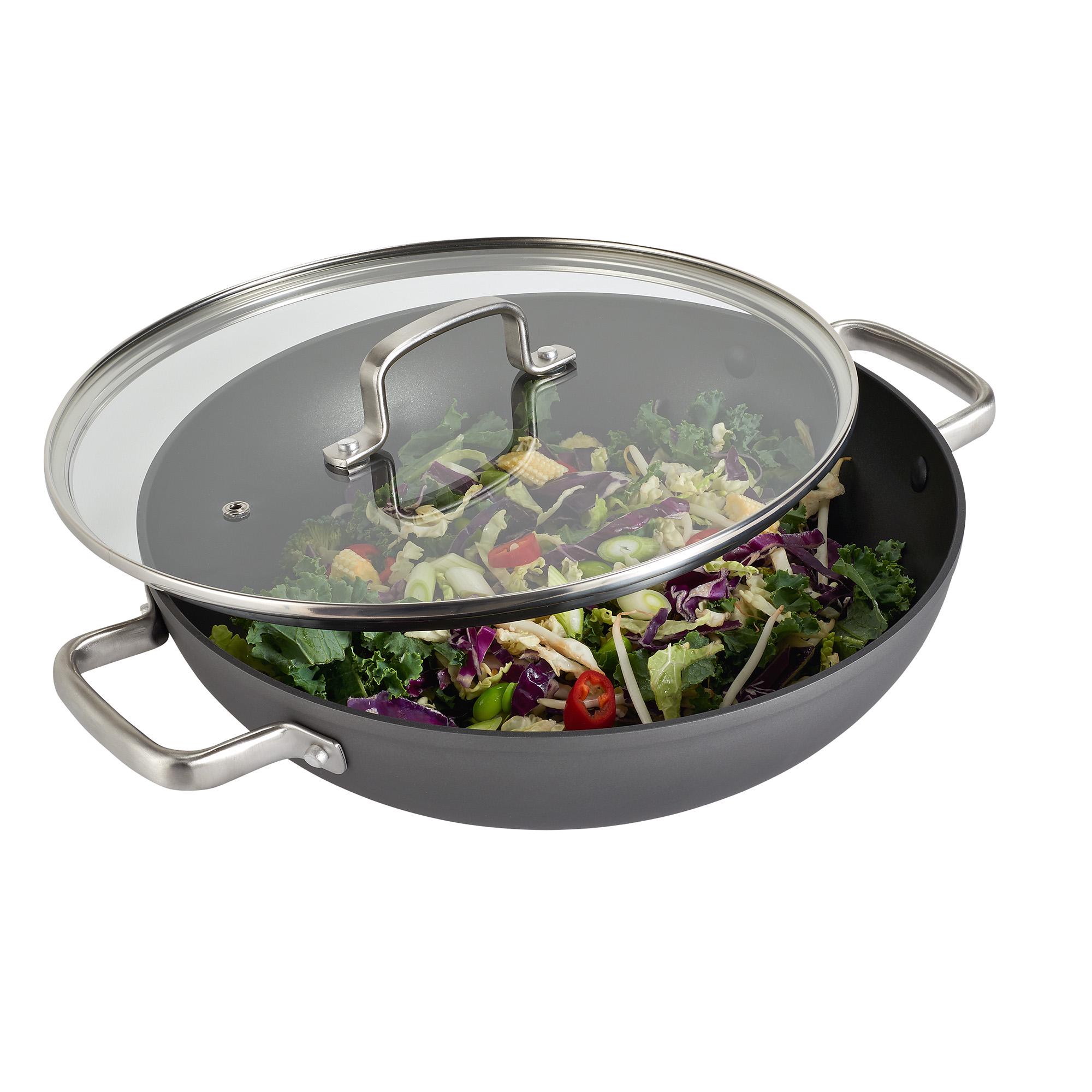 Habitat 30cm Hard Anodised Aluminium Double Handled Wok thumbnail 3