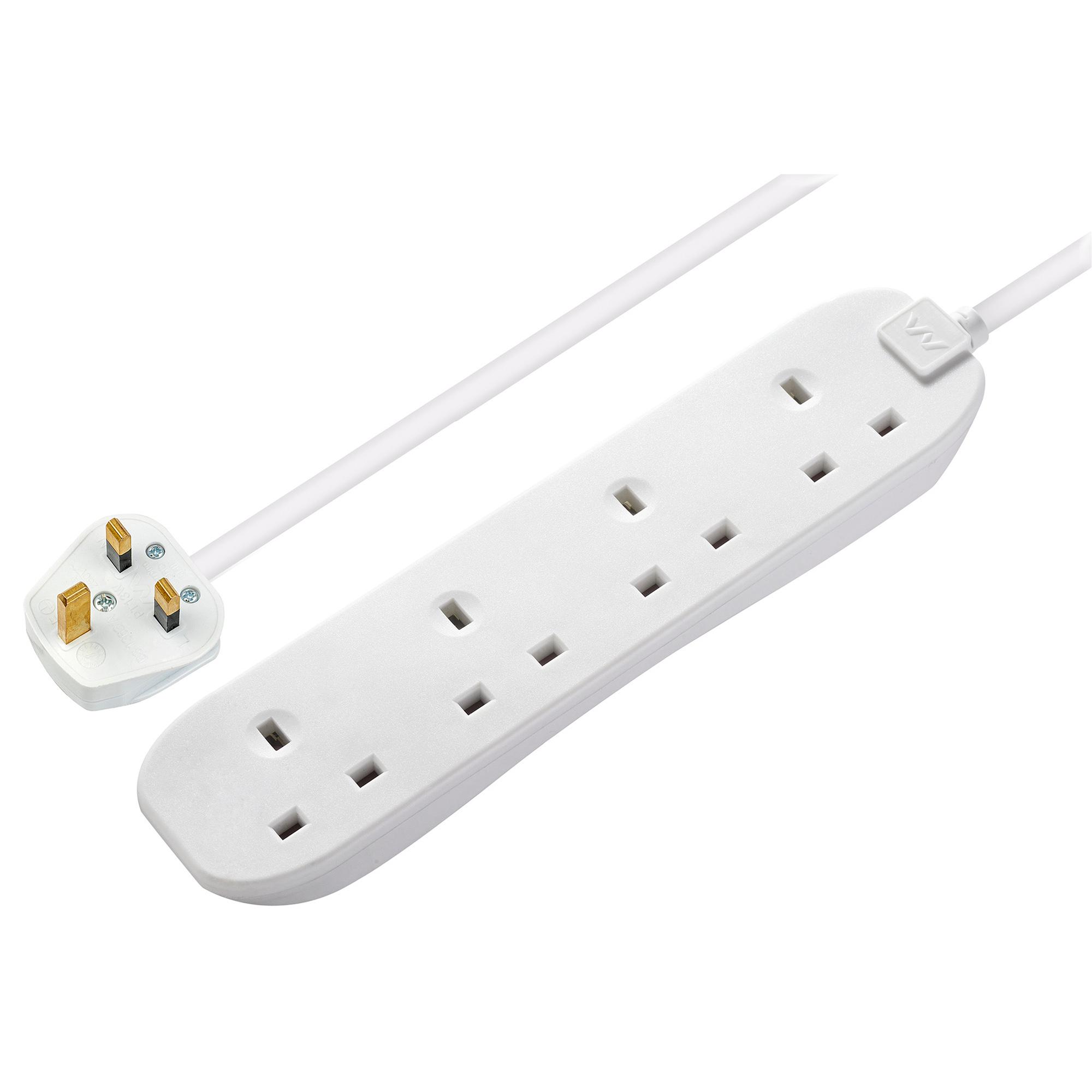 4 Socket 1 Meter 13Amp Extension Lead