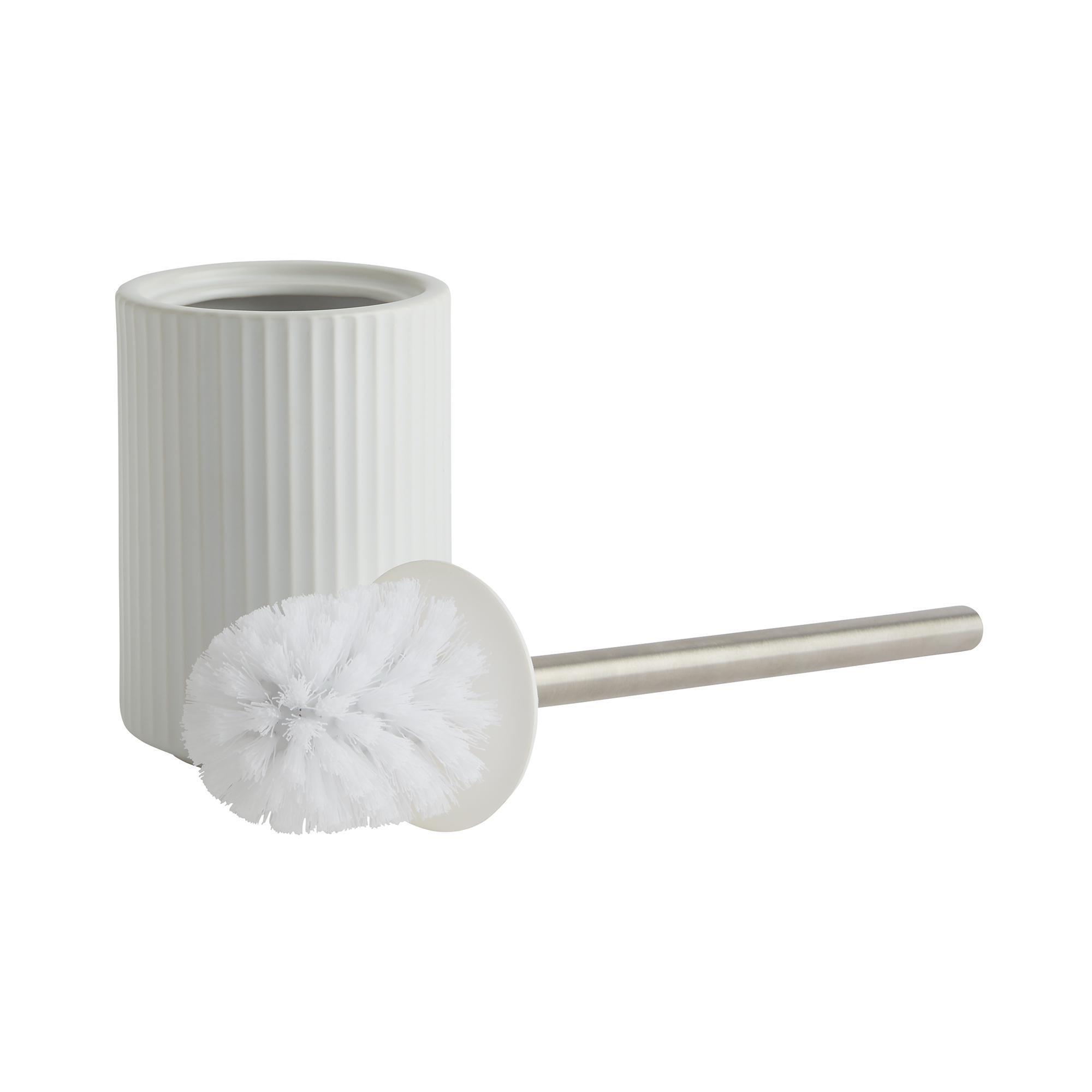 Sainsbury's Home Ribbed Toilet Brush - White thumbnail 2