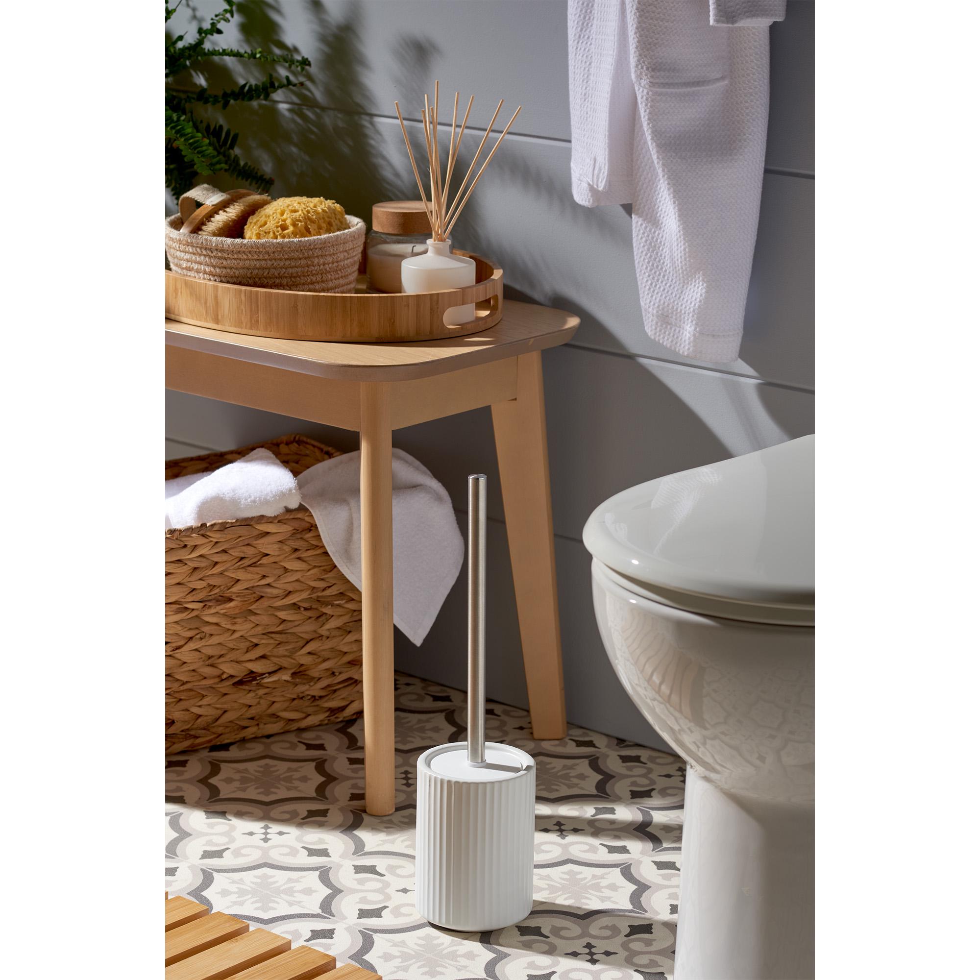 Sainsbury's Home Ribbed Toilet Brush - White thumbnail 3