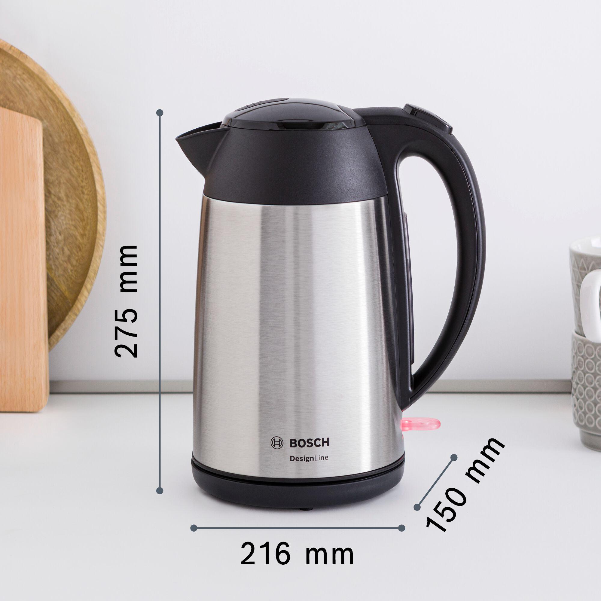 Bosch TWK4P440GB DesignLine Kettle Stainless Steel thumbnail 5