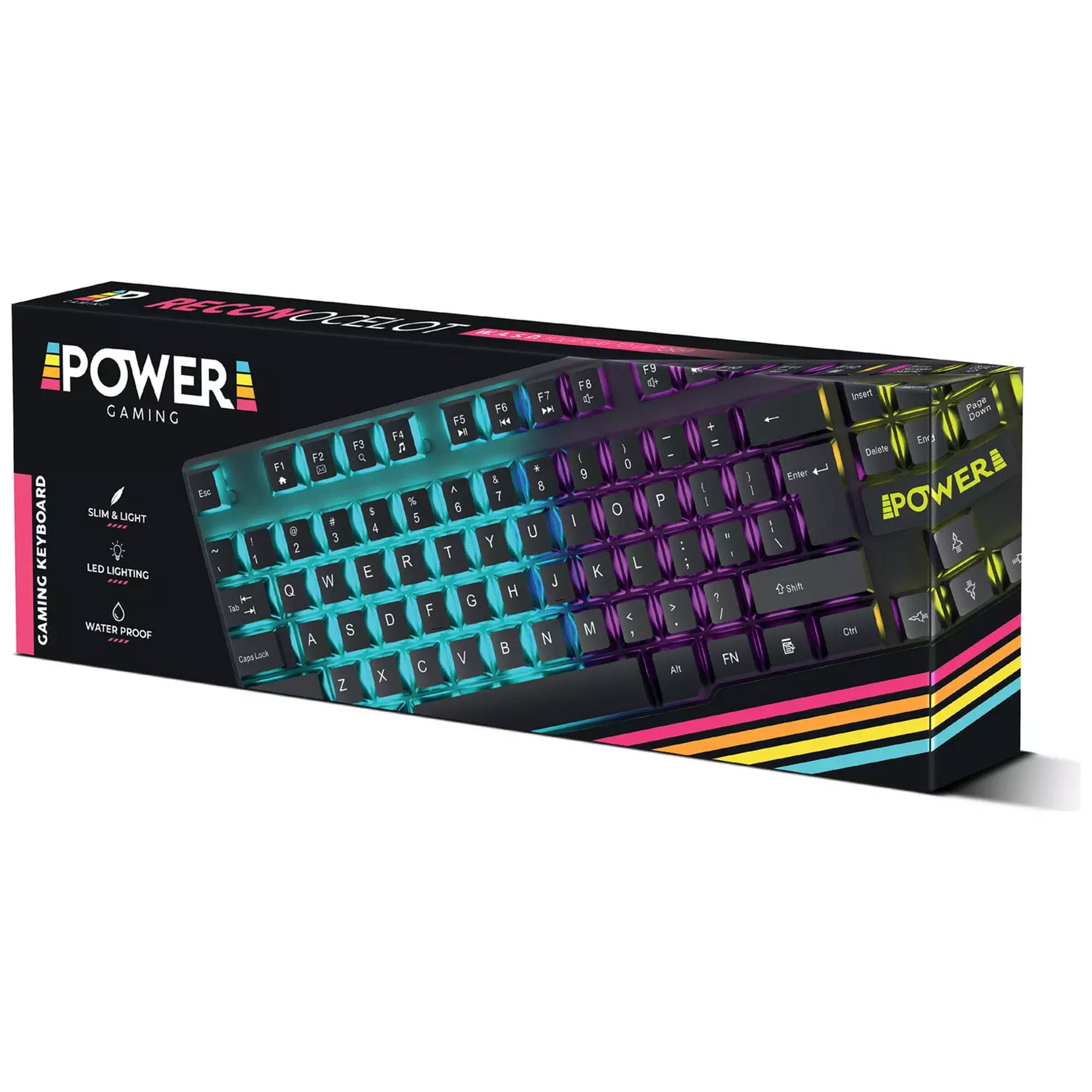 Power Gaming Recon Ocelot RGB Wired Gaming Keyboard - Black thumbnail 5