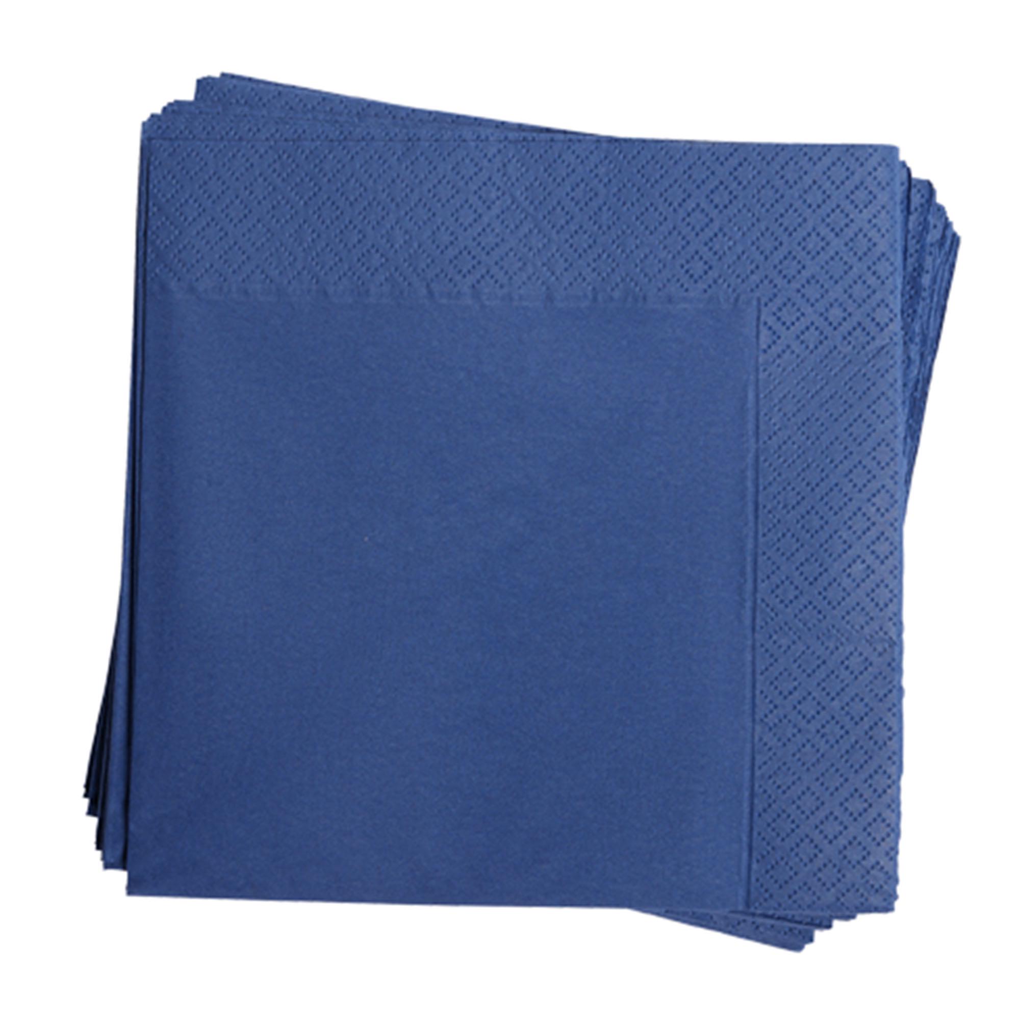 Sainsbury's Home Pack of 20 Navy Blue Paper Napkins