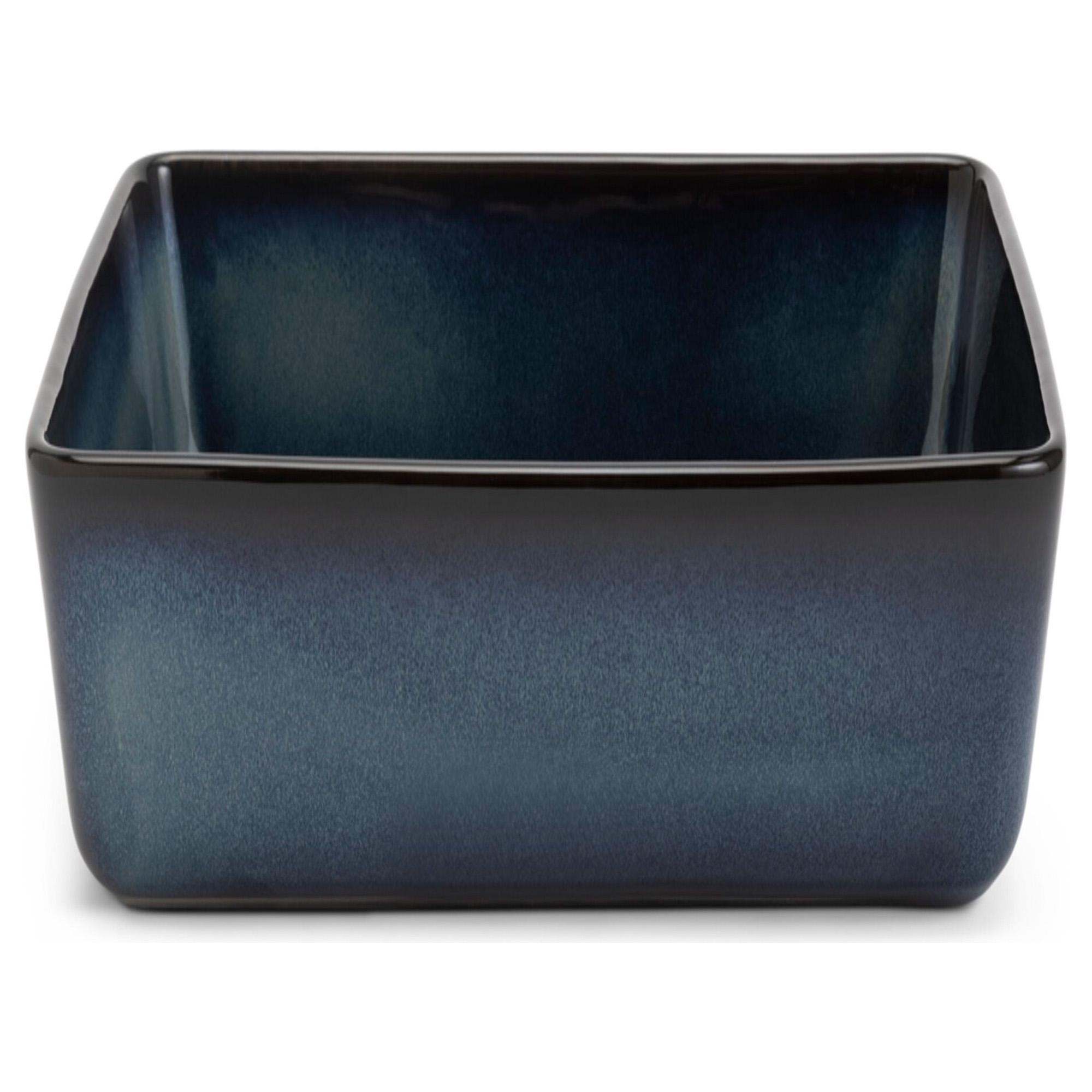 Habitat Glaze Stoneware Roaster - Navy Blue thumbnail 4