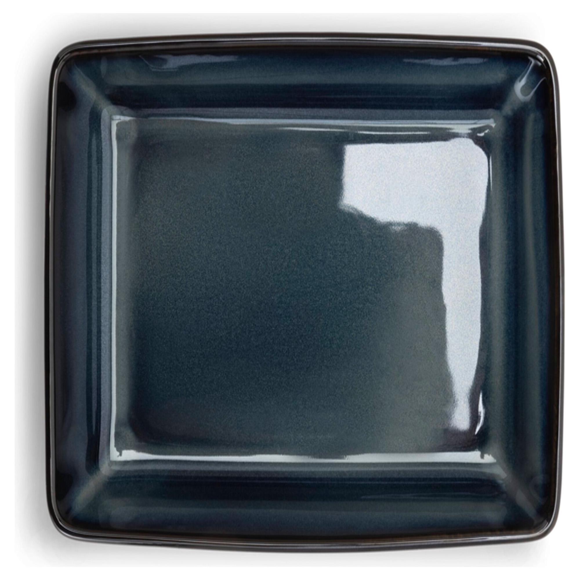 Habitat Glaze Stoneware Roaster - Navy Blue thumbnail 5
