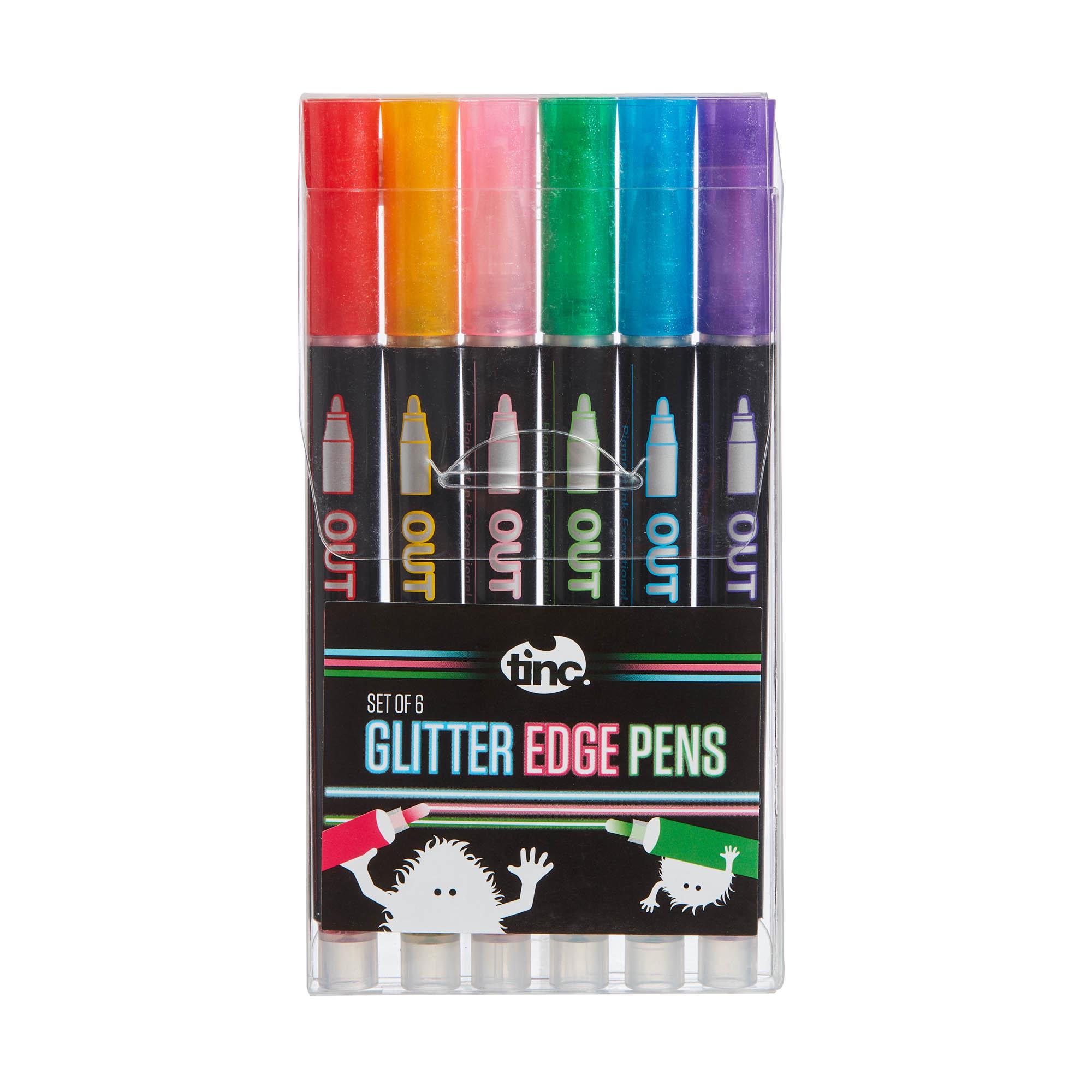 Tinc Glitter Edge Pens Set of 6
