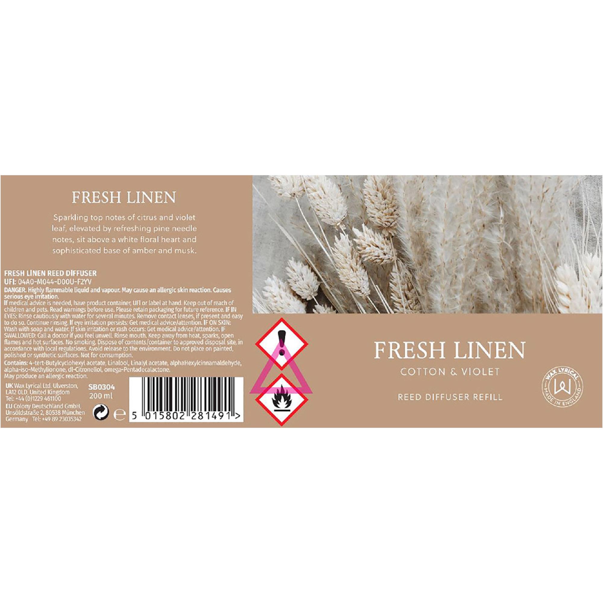 Wax Lyrical 200ml Diffuser Refill - Fresh Linen thumbnail 3