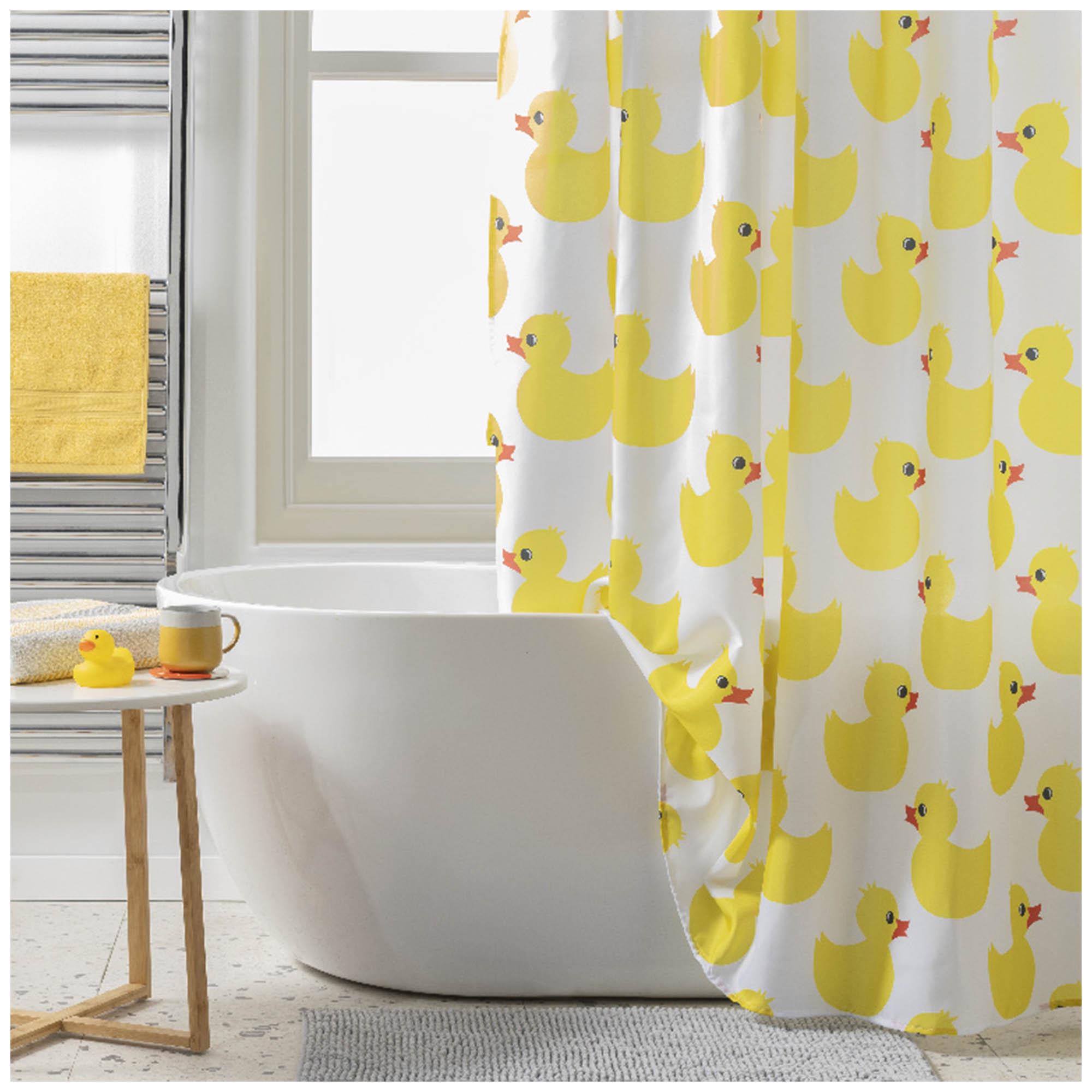 Sainsbury's Home Rubber Duck Shower Curtain thumbnail 4