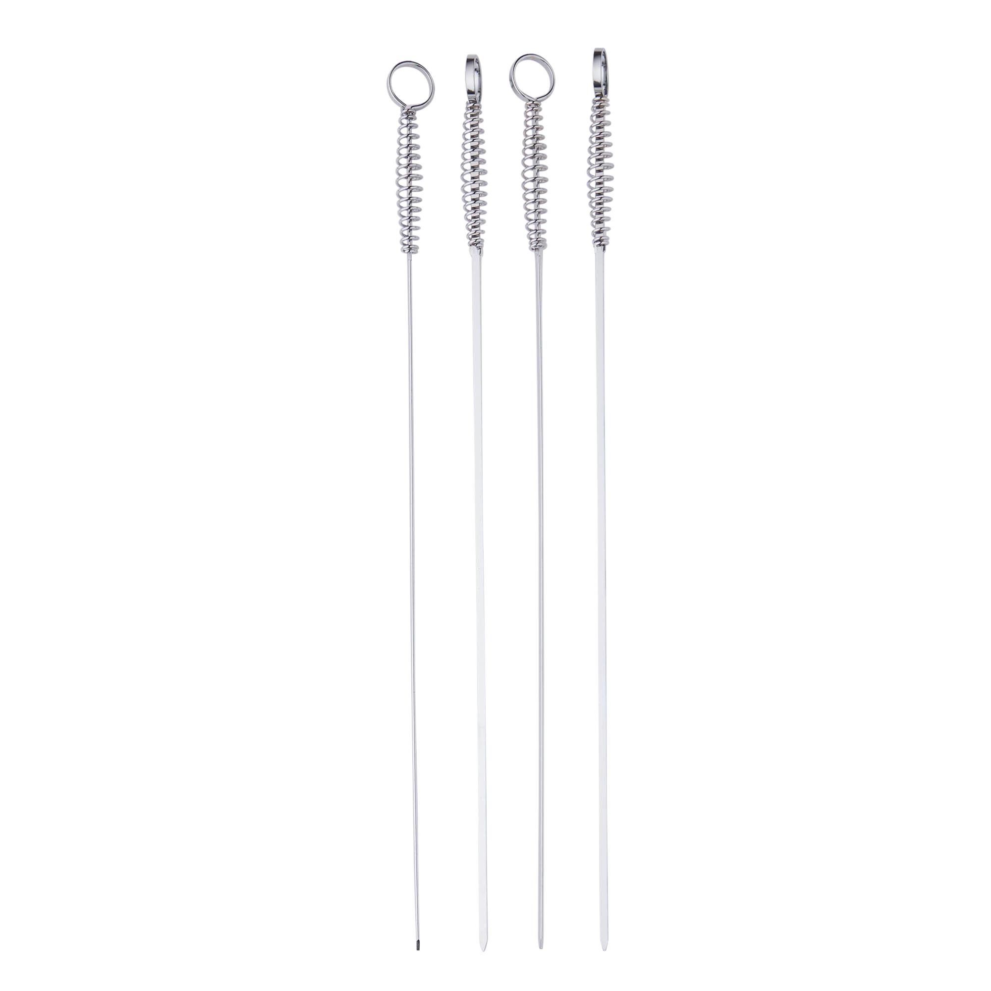 Sainsbury's Home Pack of 4 Metal Spiral Skewers