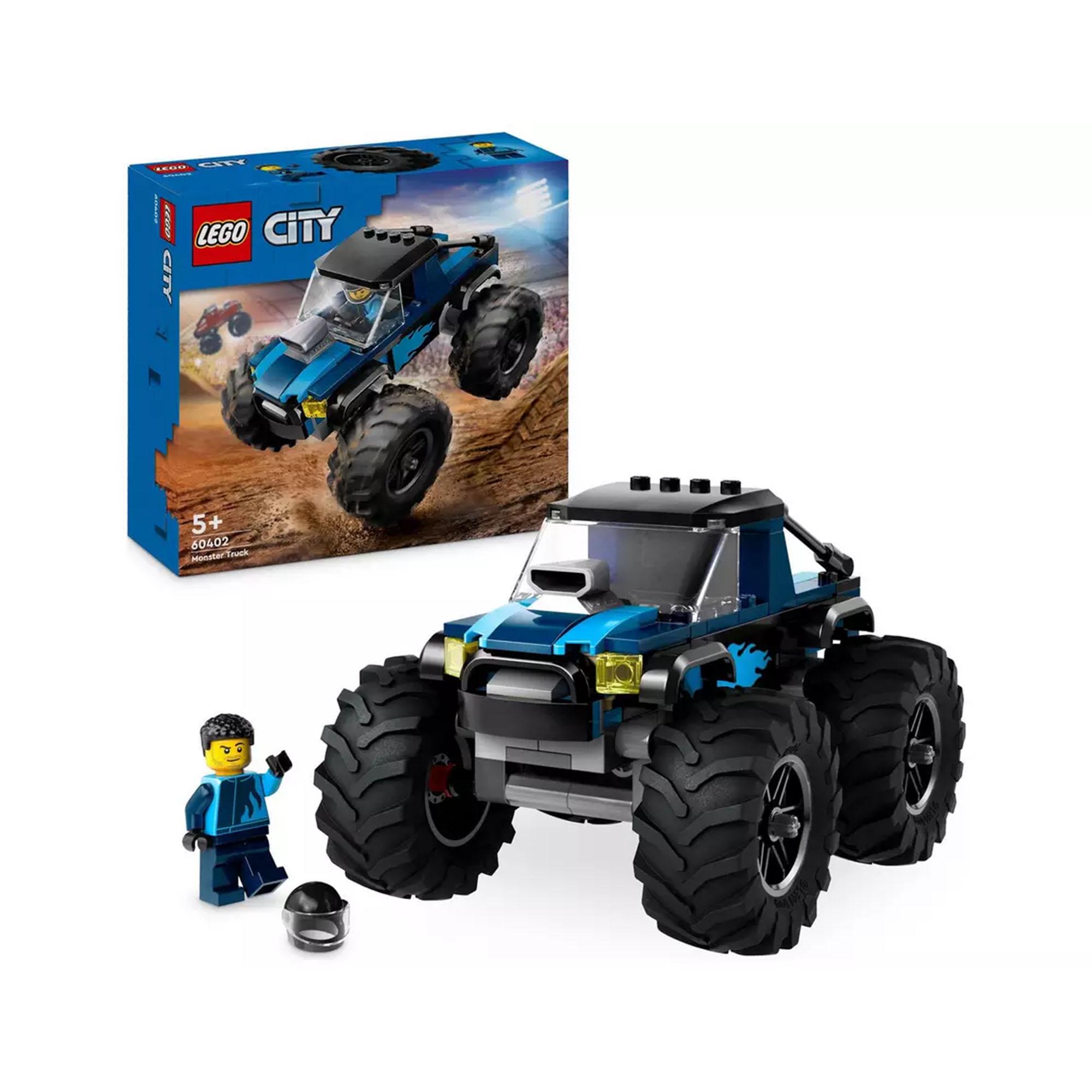 LEGO City Blue Monster Truck Toy Vehicle Playset 60402