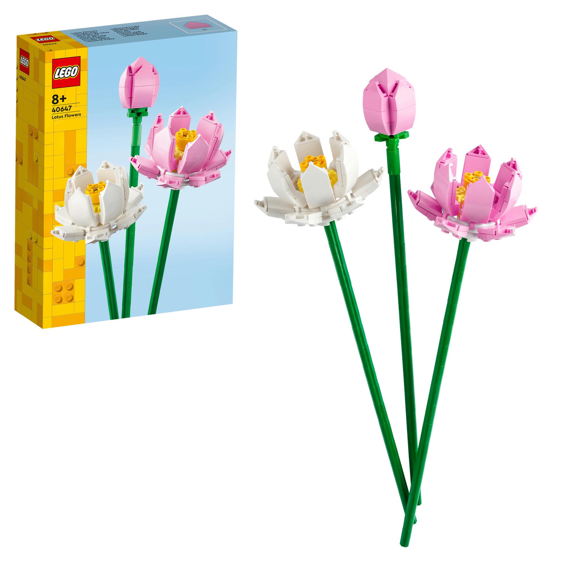 LEGO Botanicals Lotus Flowers Bouquet Building Set 40647
