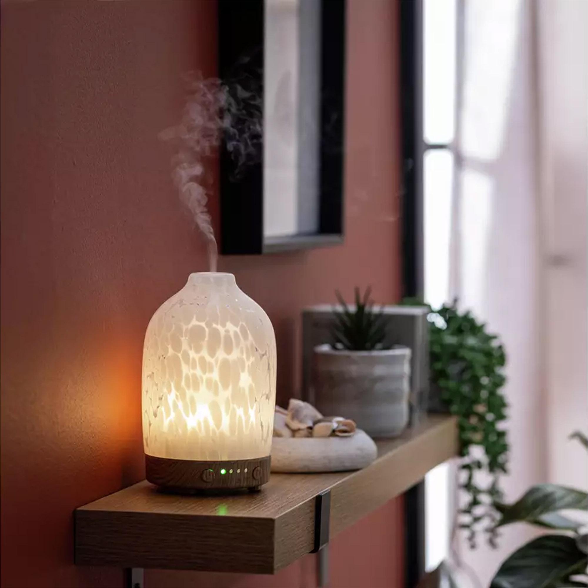 Habitat Confetti Glass Electric Diffuser - White thumbnail 2