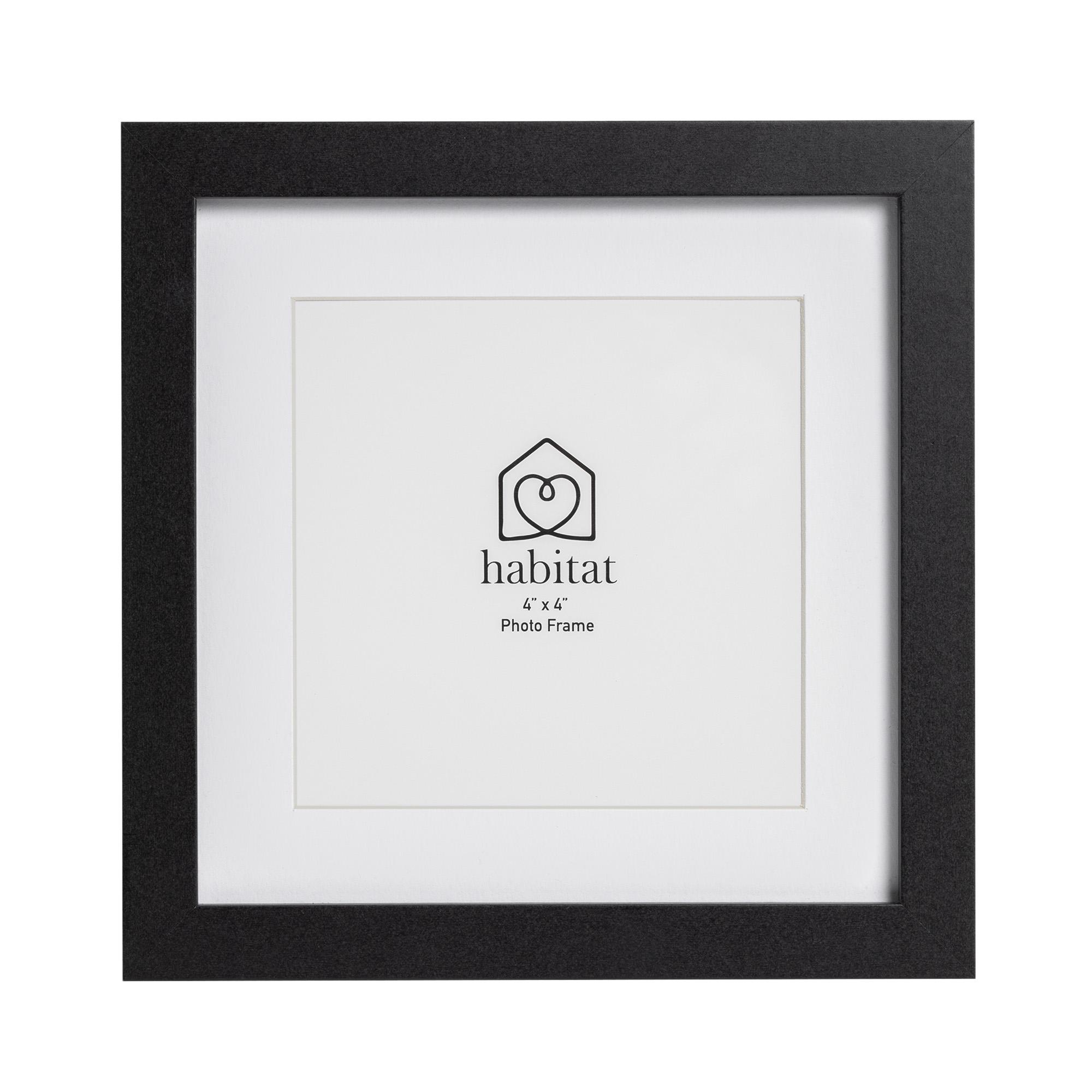 Habitat Single Mount Frame - Black - 4x4"