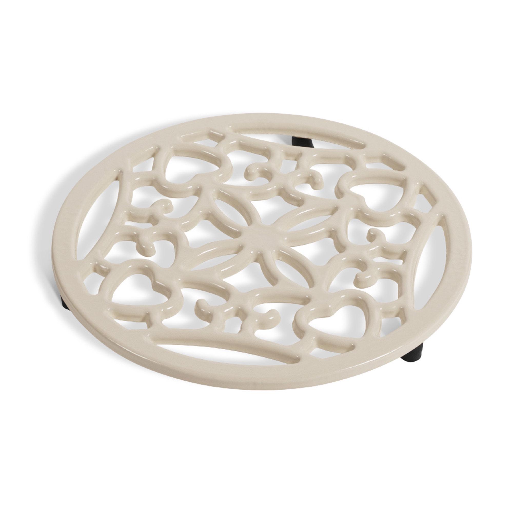 Habitat Cast Iron Trivet - Cream