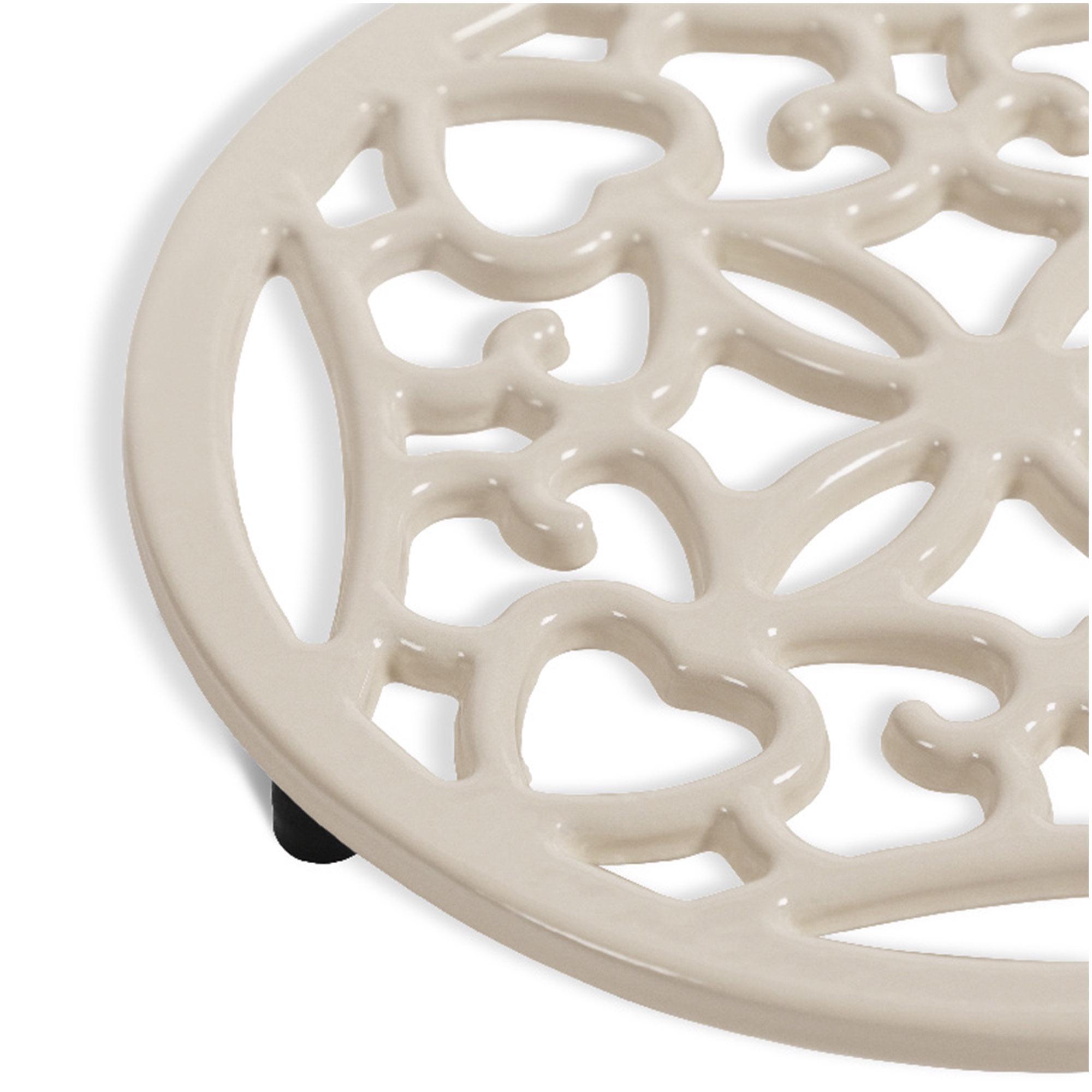 Habitat Cast Iron Trivet - Cream thumbnail 4