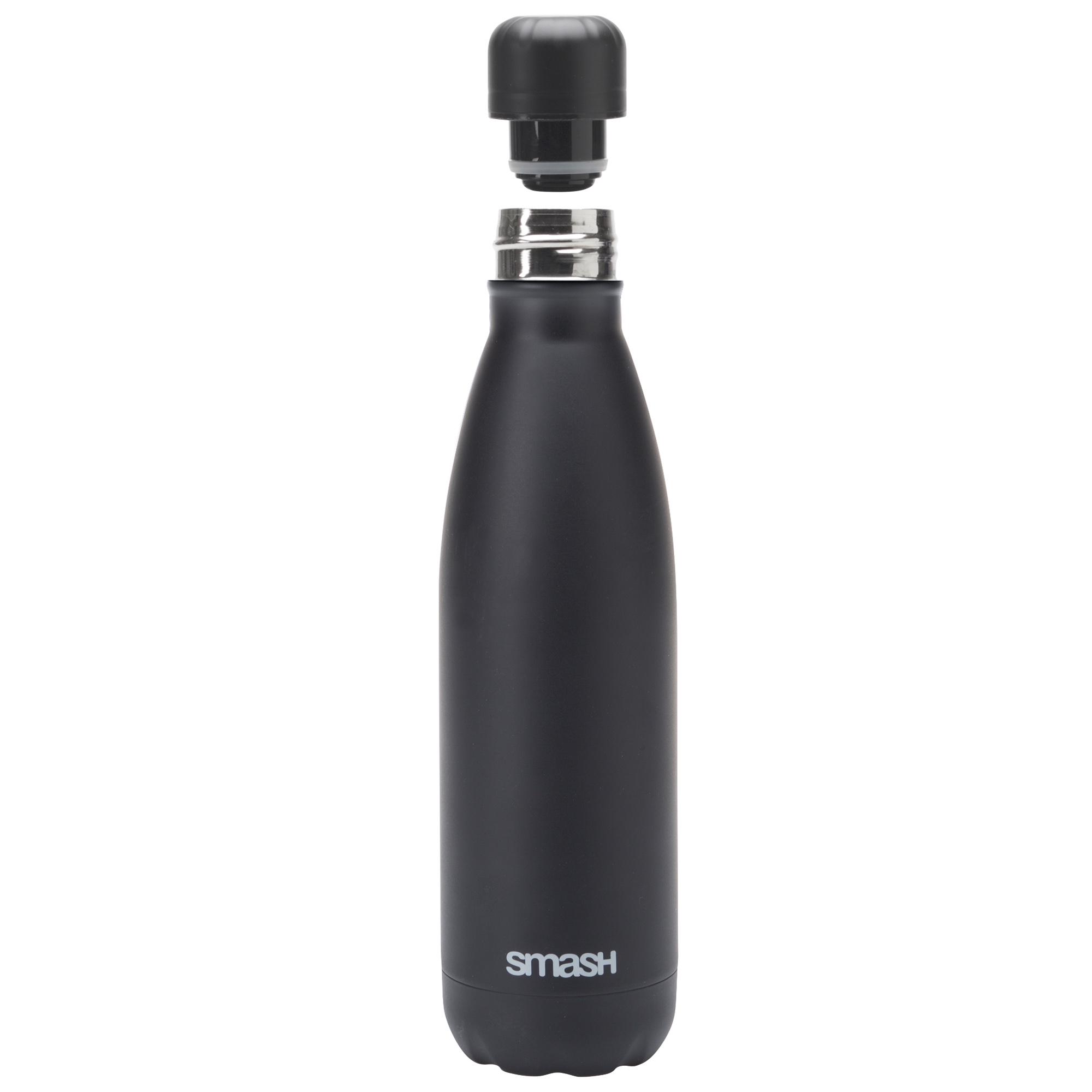 Smash Black Stainless Steel Bottle - 500ml thumbnail 2