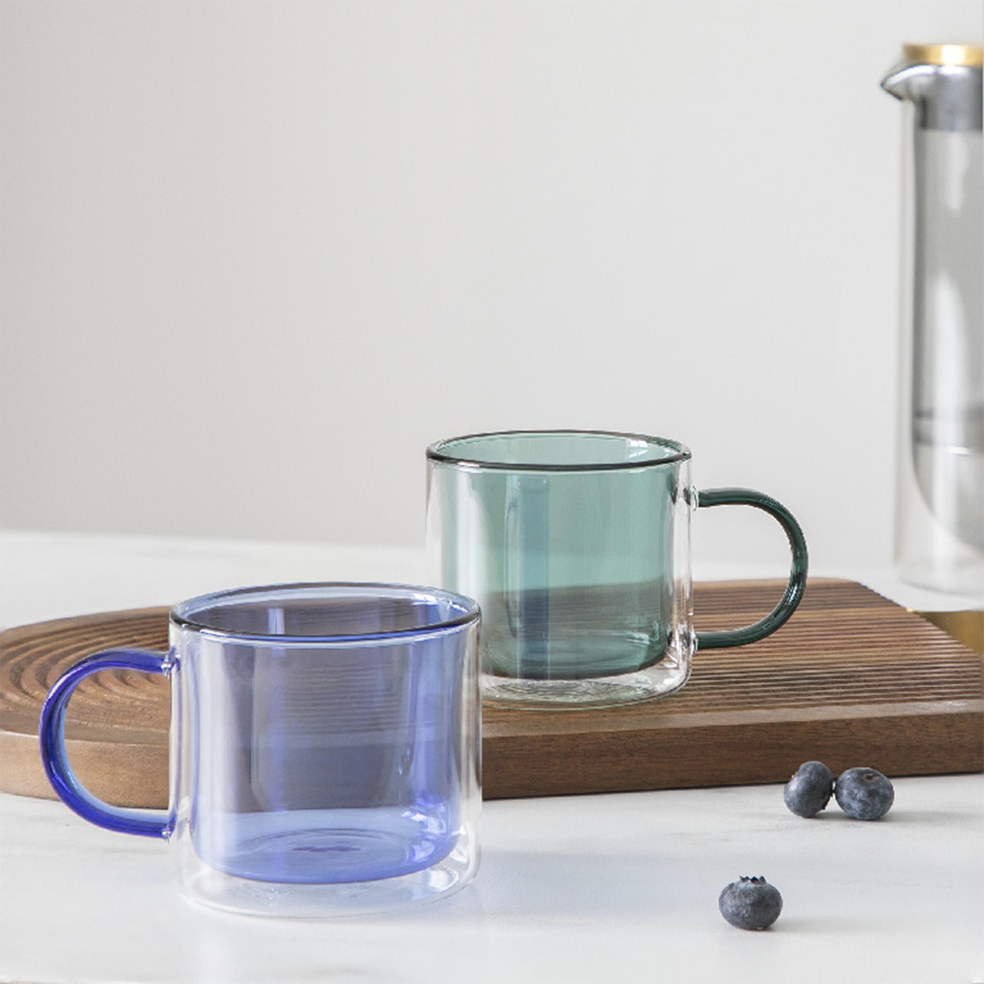 Habitat Double Walled Mug - Blue thumbnail 2