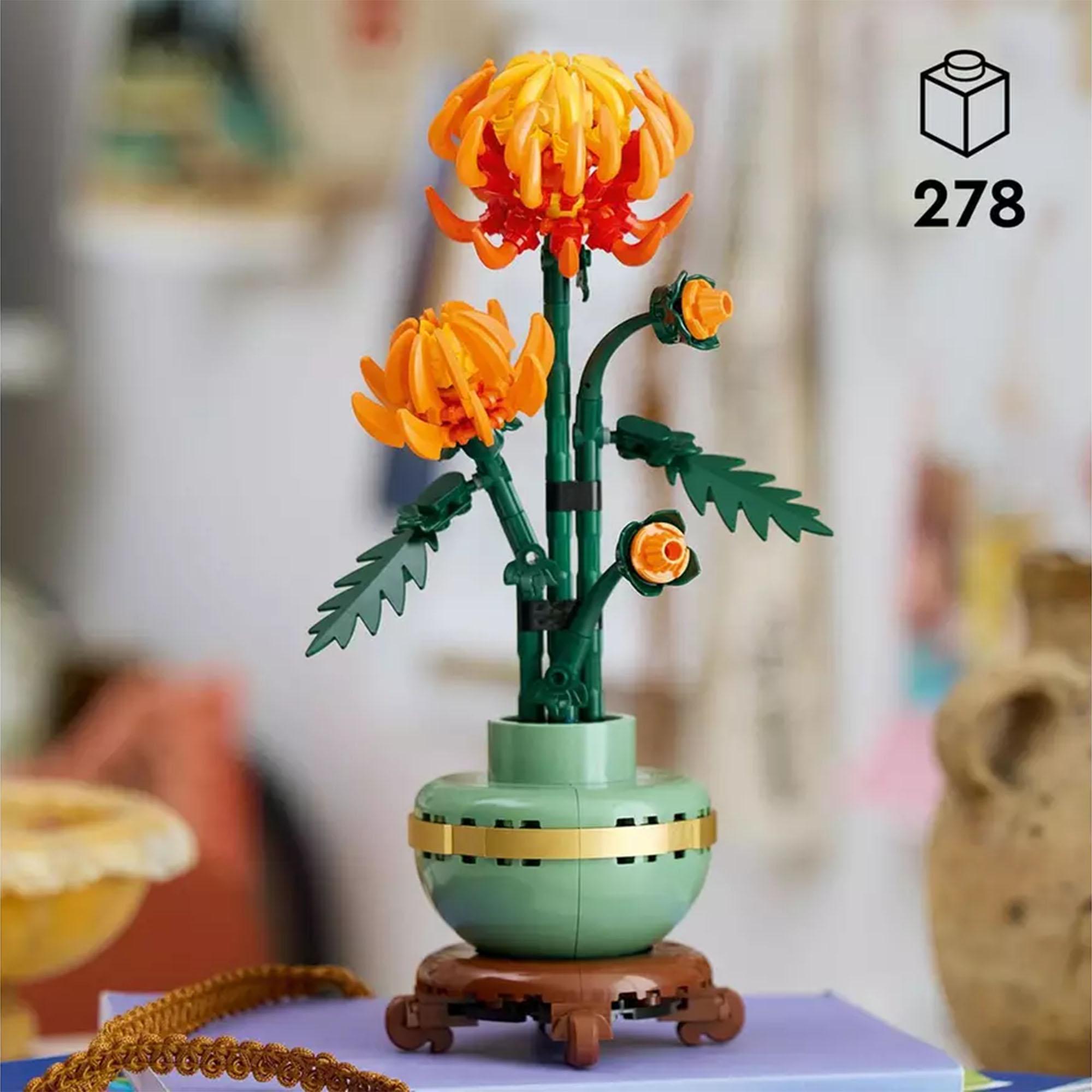 LEGO Icons Chrysanthemum Faux Flower Set for Adults 10368 thumbnail 3