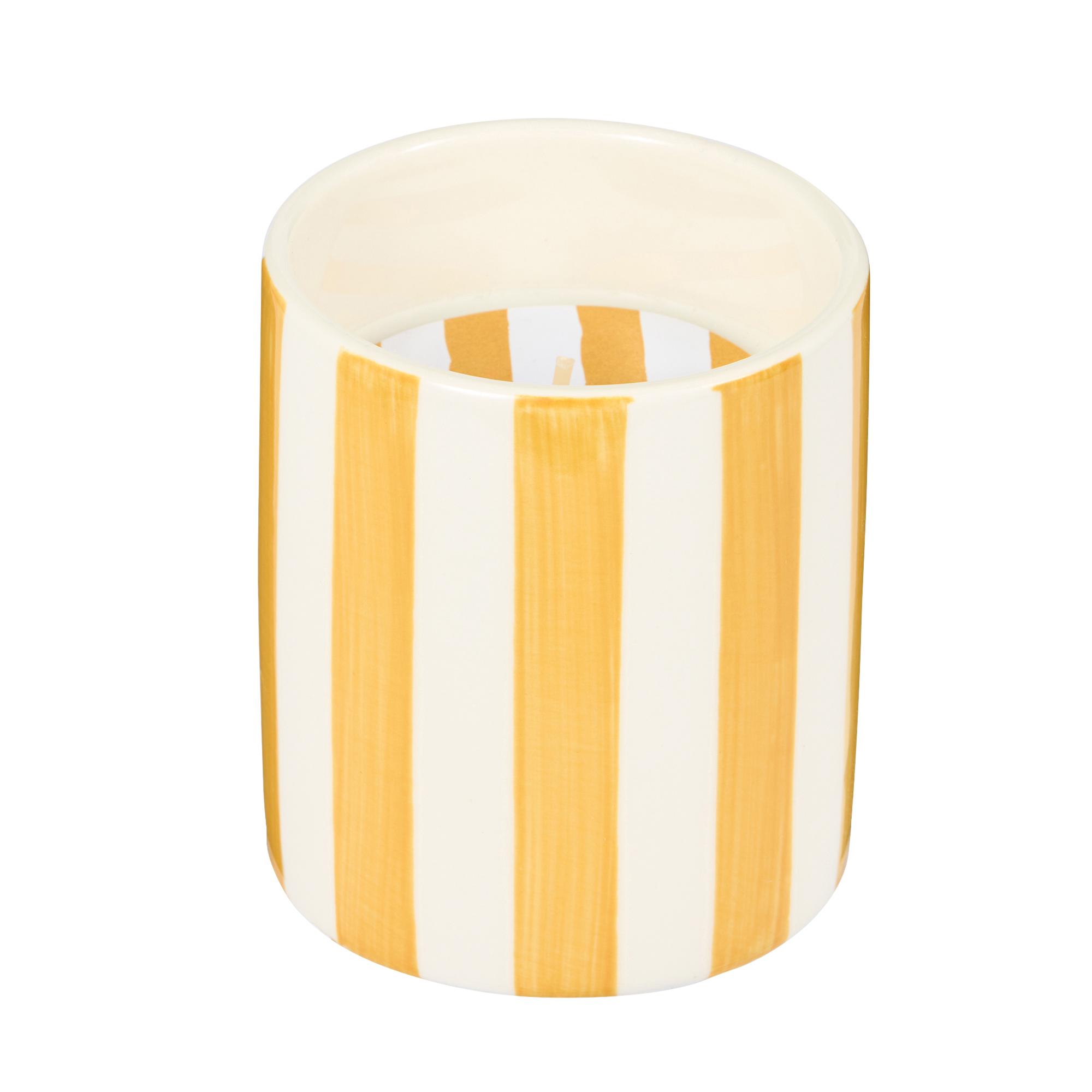 Habitat Small Ceramic Scented Candle - Wild Basil & Lemon