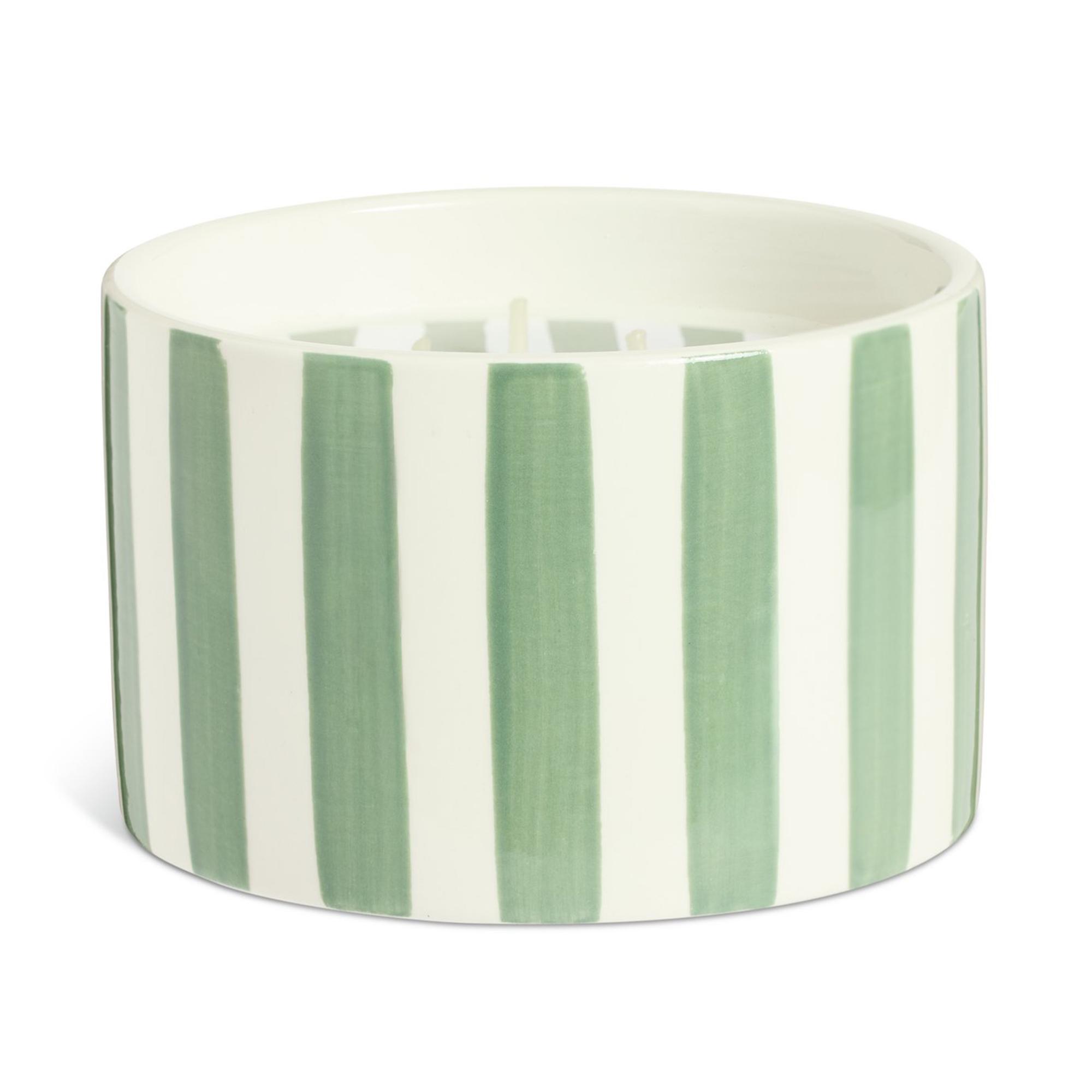 Habitat Scented Green Ceramic Large Candle - Spiced Bergamot & Ginger