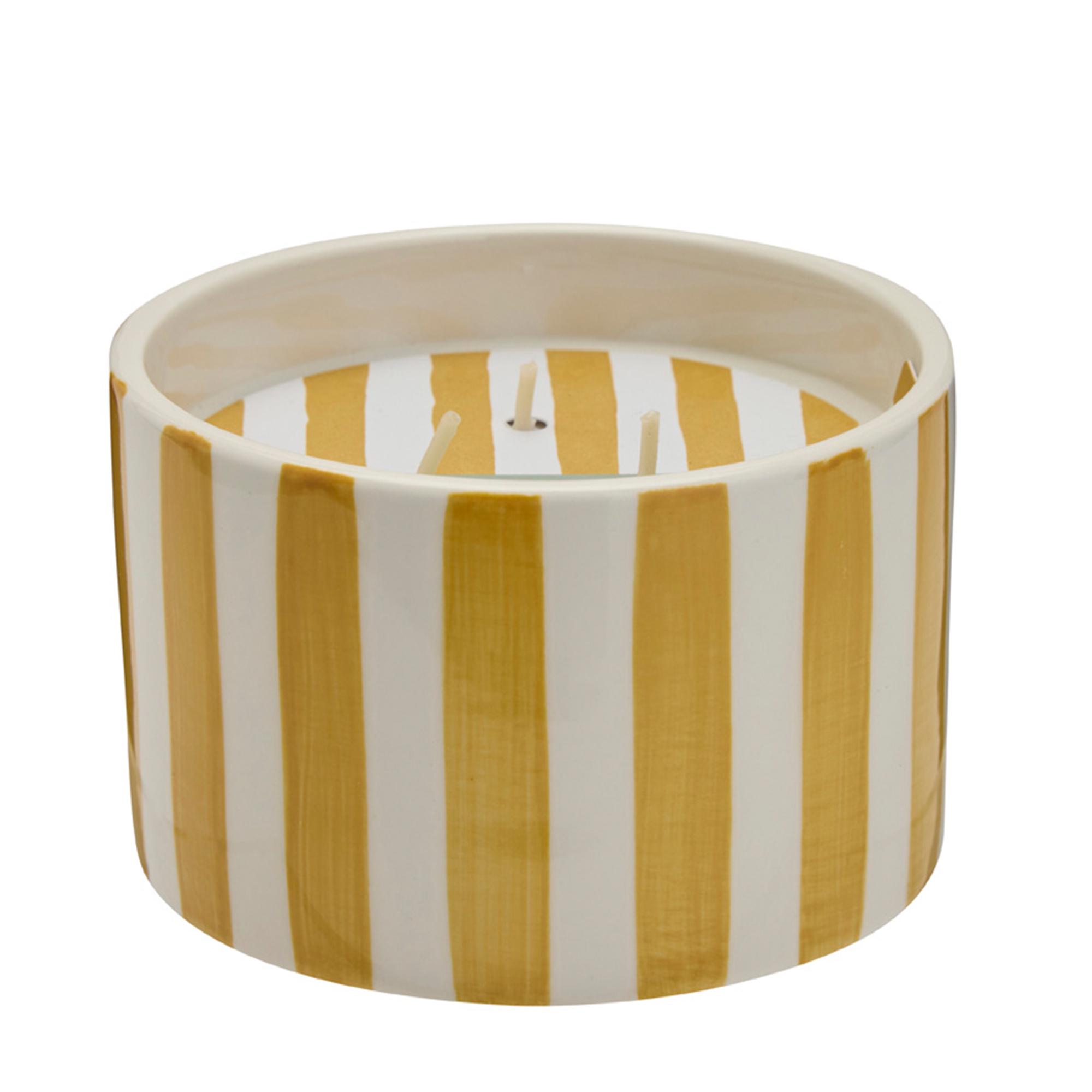 Habitat Wild Ceramic Large Candle - Basil & Lemon