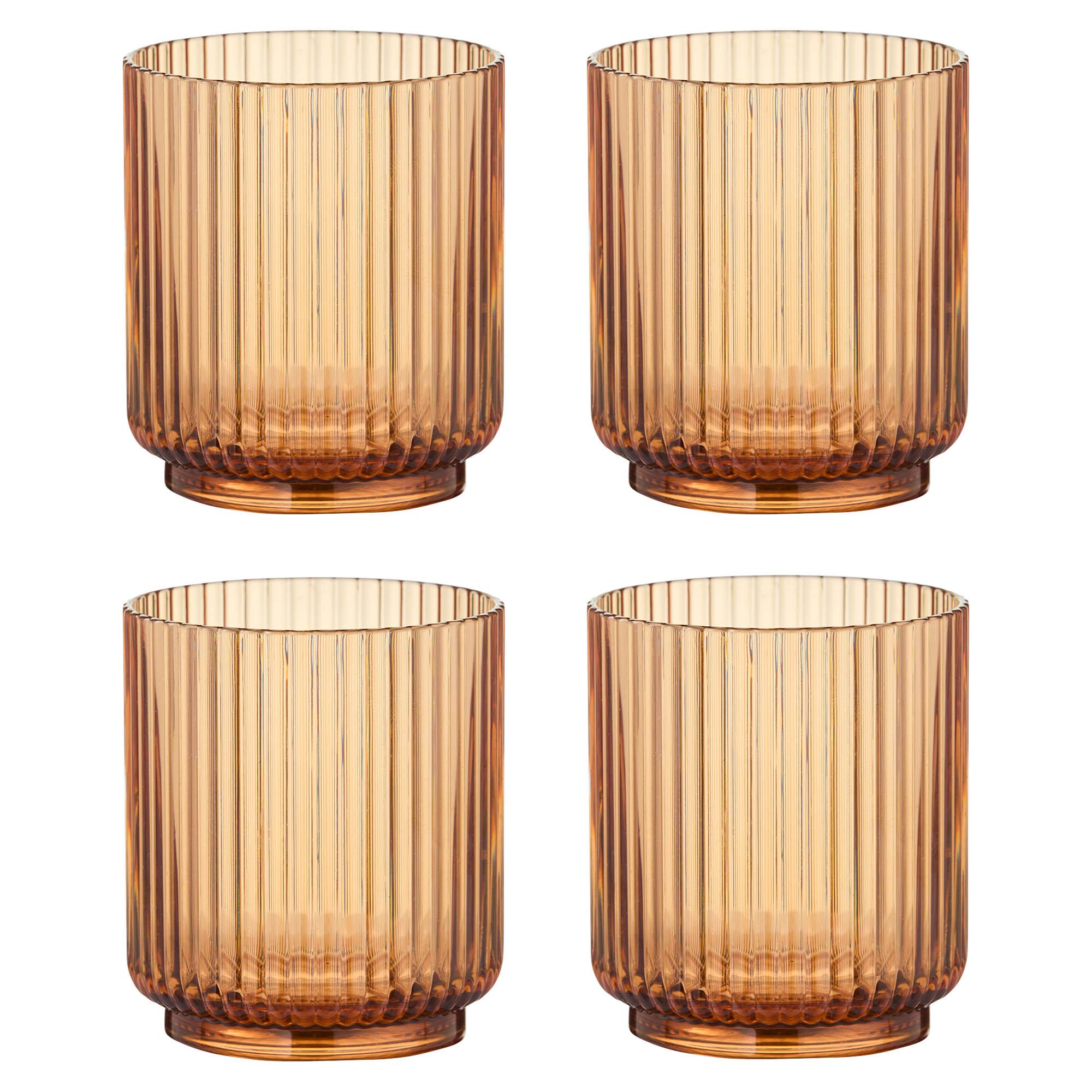 Habitat Amber Ribbed Tumbler