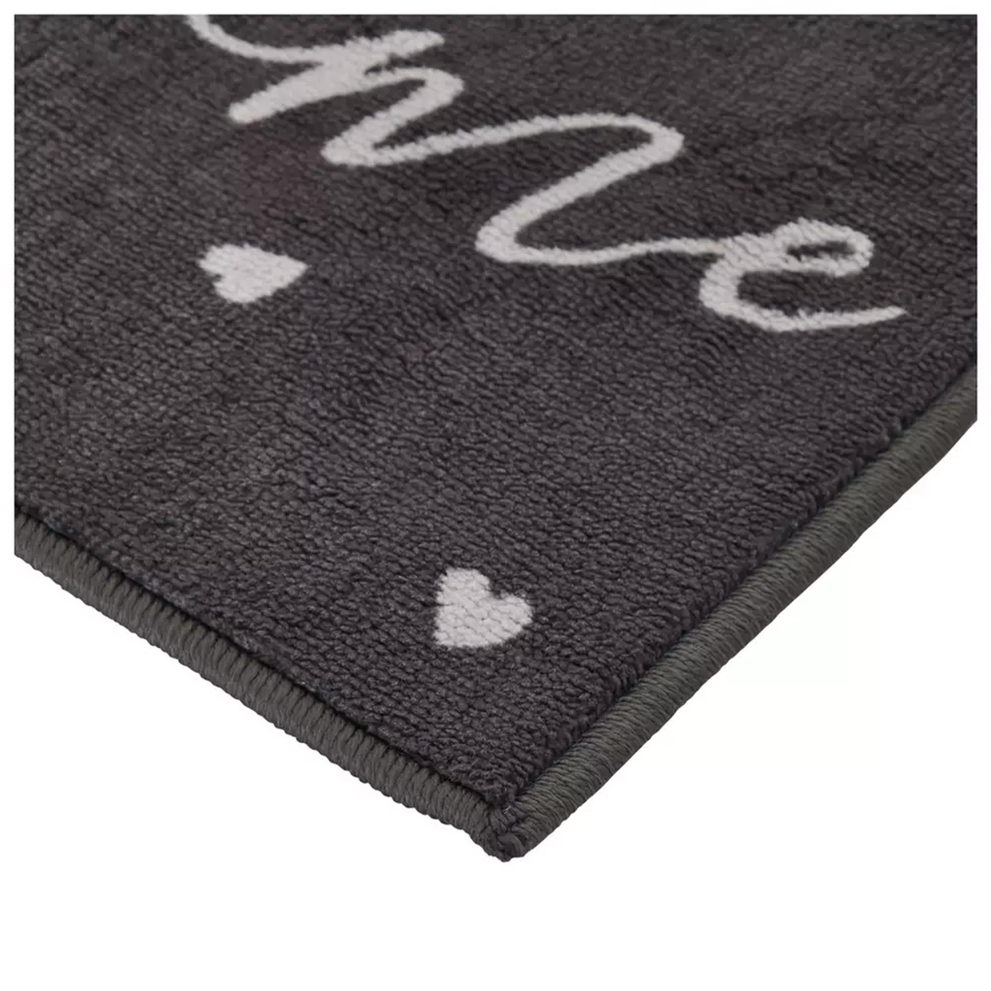 Sainsbury's Home Ditsy Heart Washable Cut Pile Doormat - 57x40cm thumbnail 5