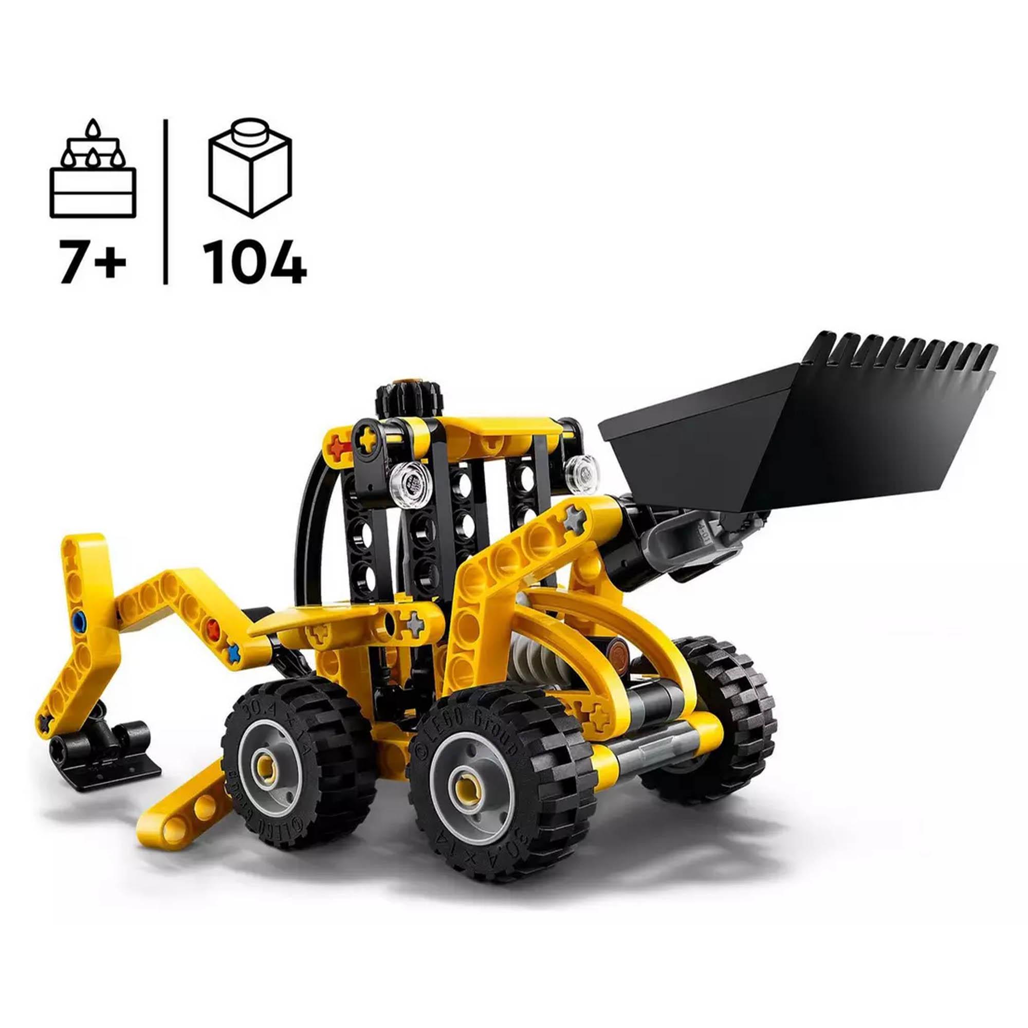 LEGO Technic Backhoe Loader Construction Vehicle Toy 42197 thumbnail 3