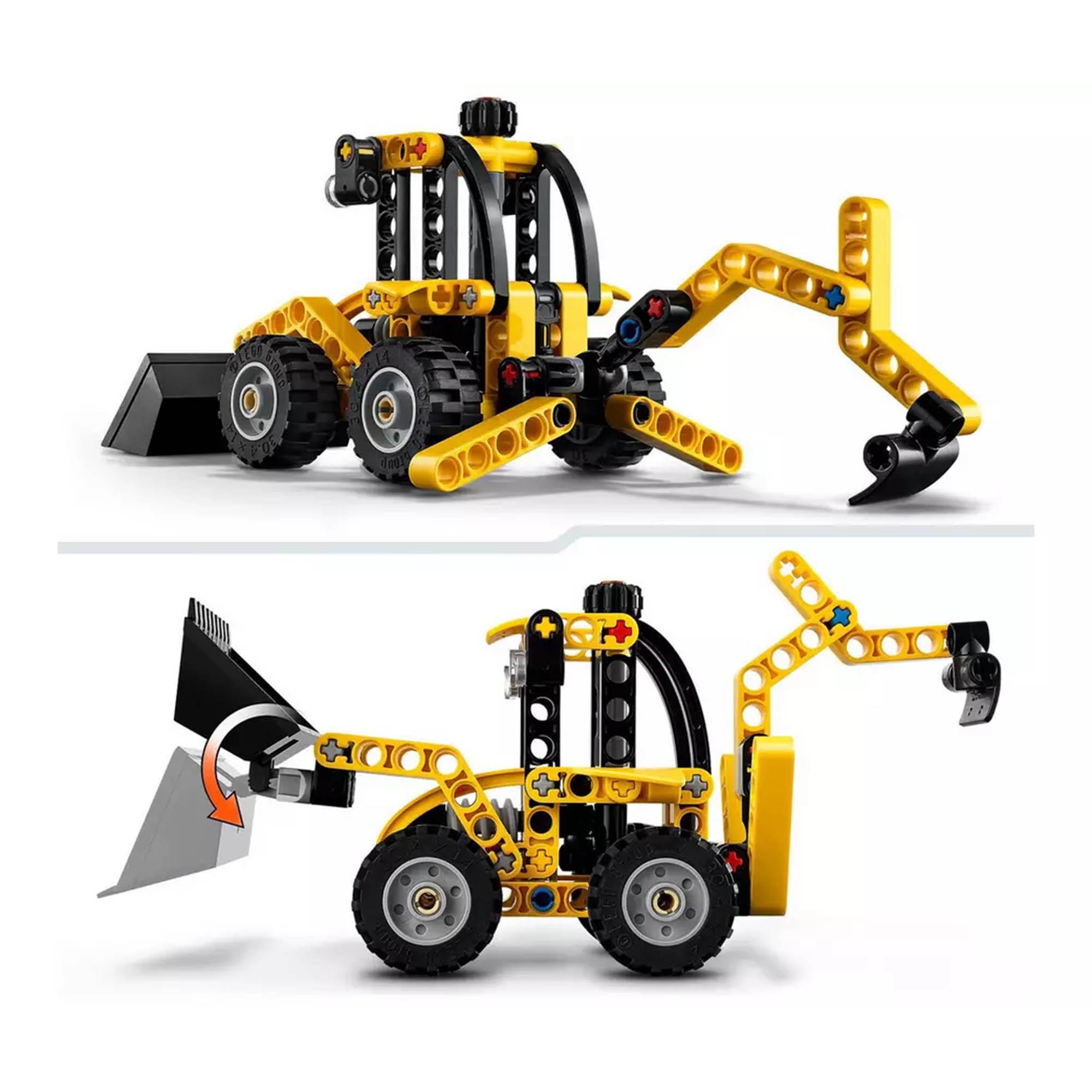 LEGO Technic Backhoe Loader Construction Vehicle Toy 42197 thumbnail 4