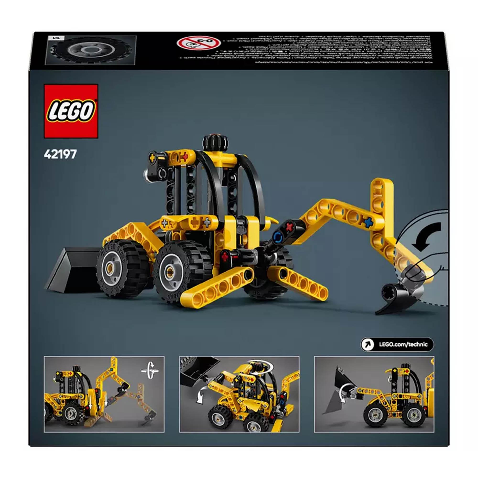 LEGO Technic Backhoe Loader Construction Vehicle Toy 42197 thumbnail 5