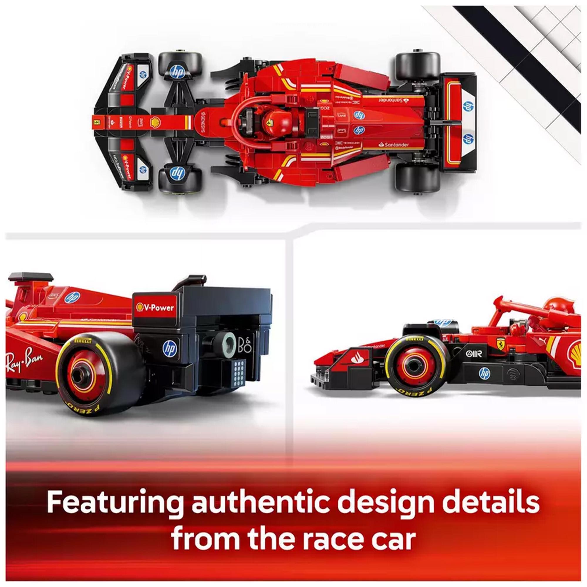 Lego Speed Champions Ferrari SF - 24 F1 Race Car Toy 77242 thumbnail 5