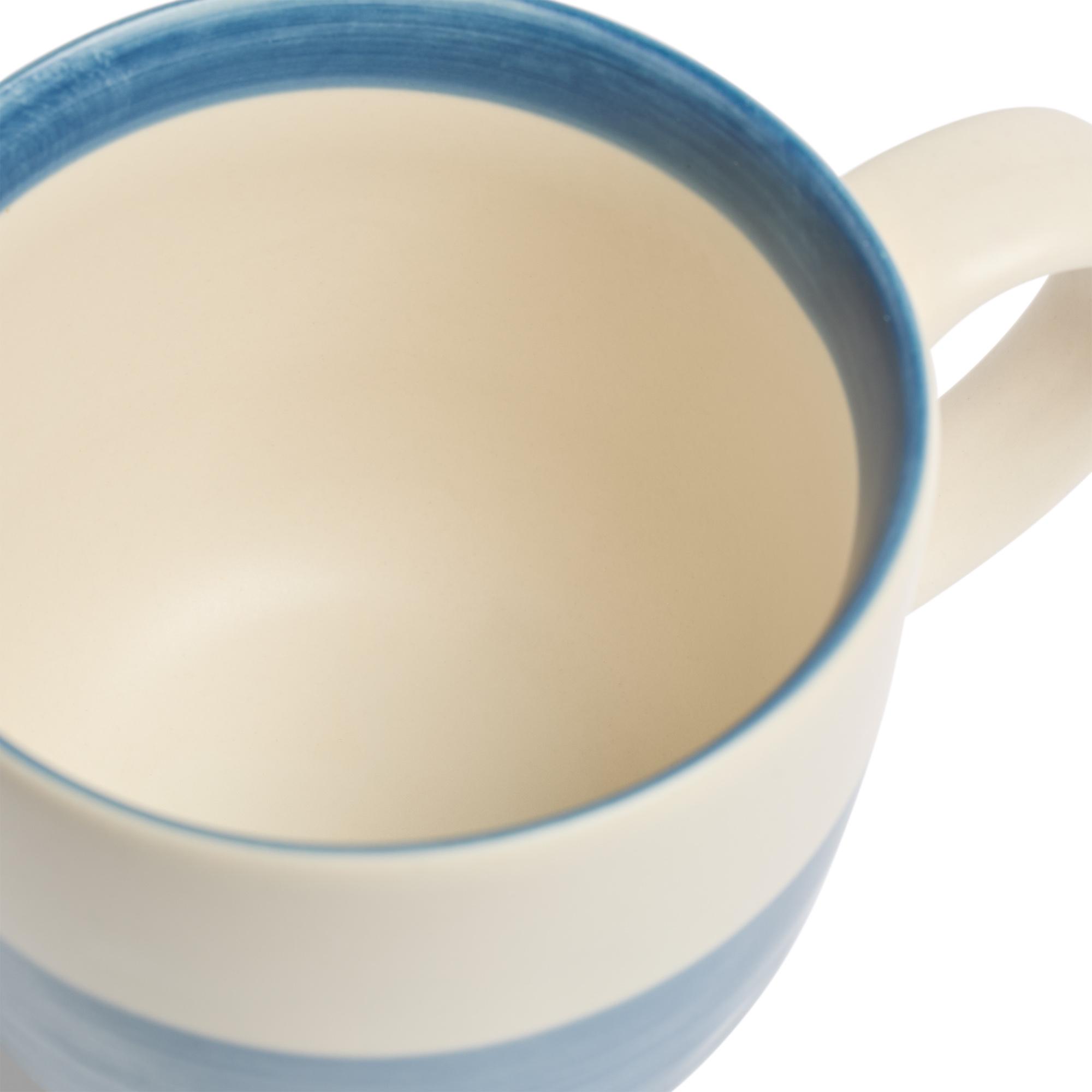 Habitat Artisan Stripe Stoneware Mug - Blue thumbnail 3
