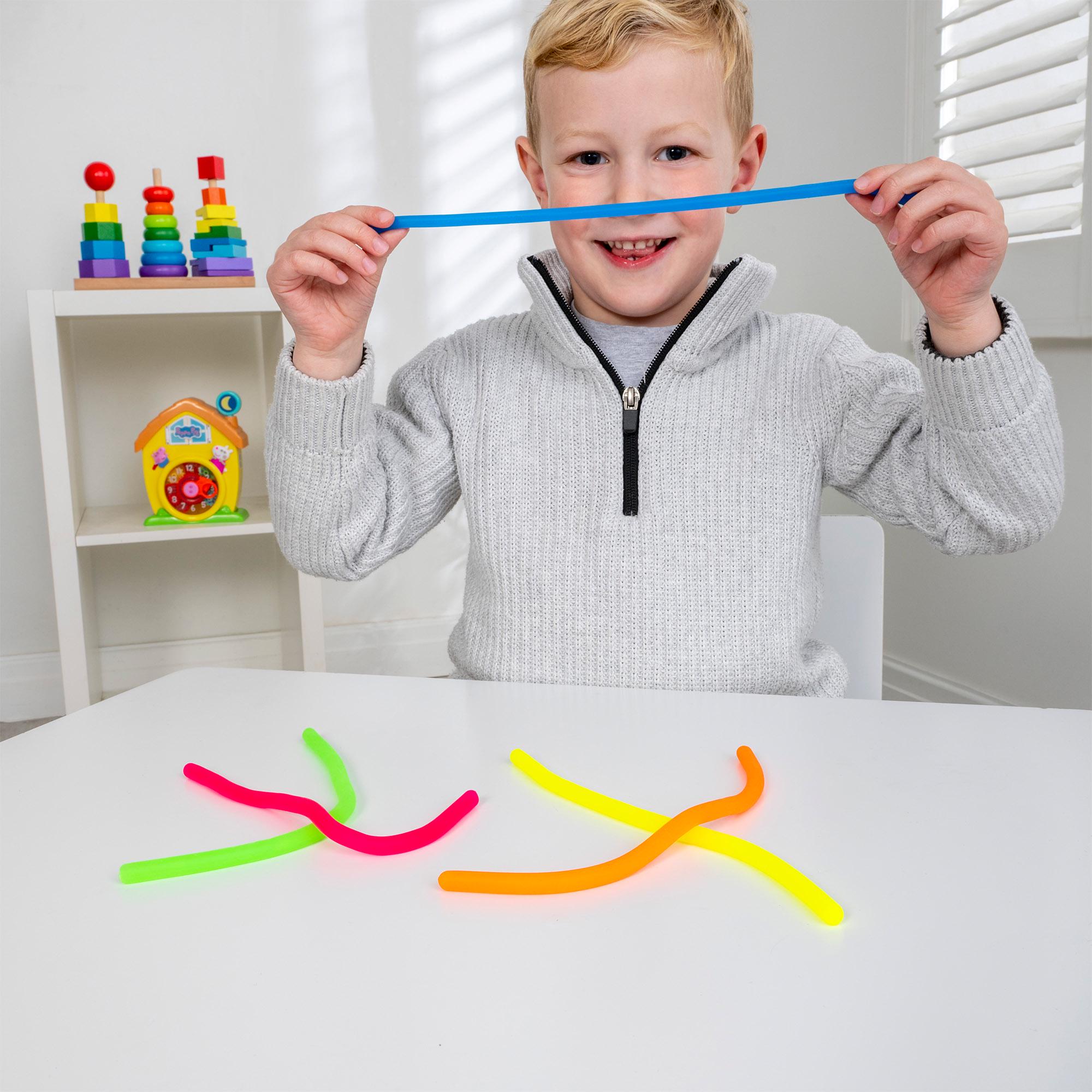 Squish Meez Oh So Sensory Multicoloured Stretch Noodlez thumbnail 3