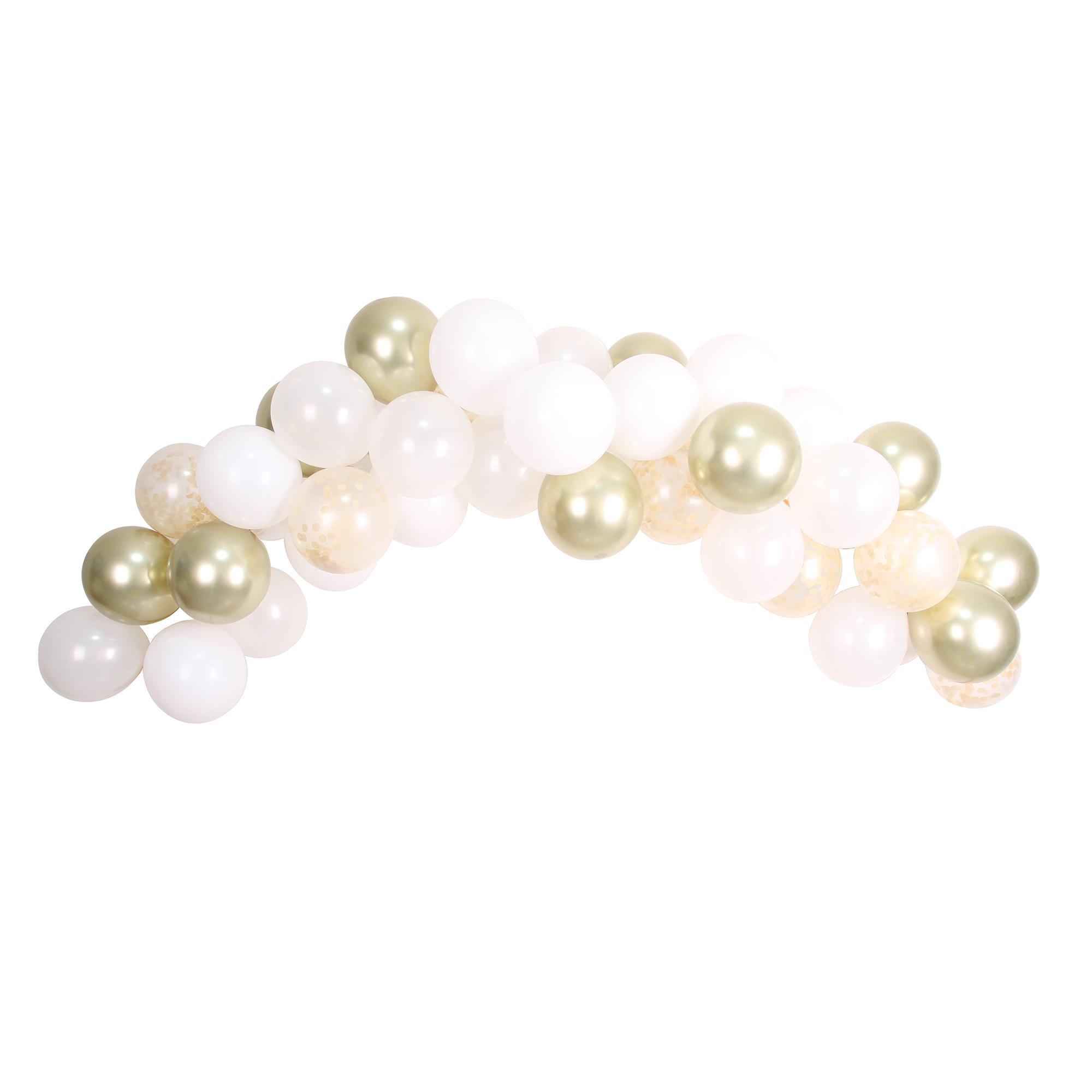 Sainsbury's Home Pack of 50 White & Gold Balloon Arch Kit