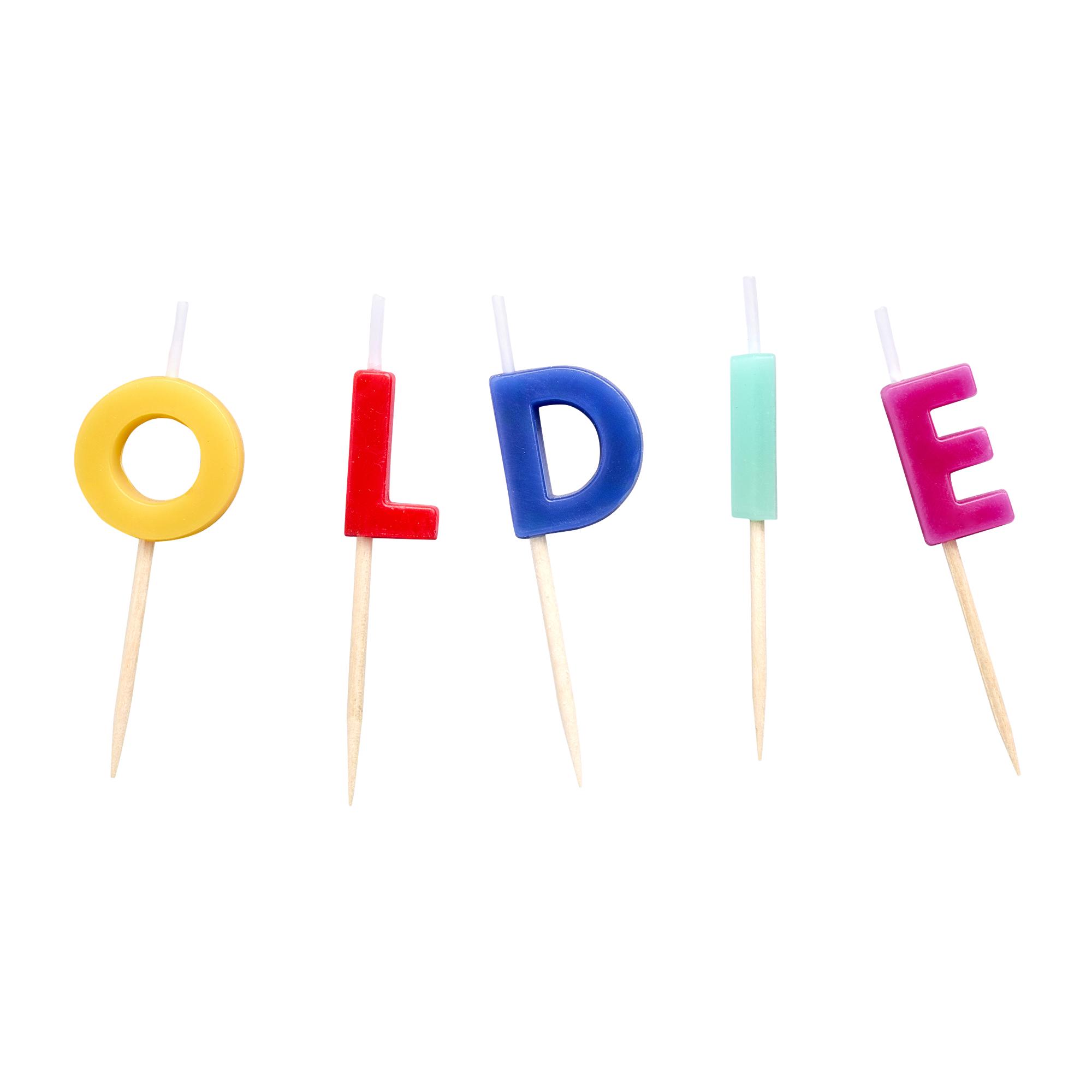 Sainsbury's Home Rainbow Oldie Letter Candles