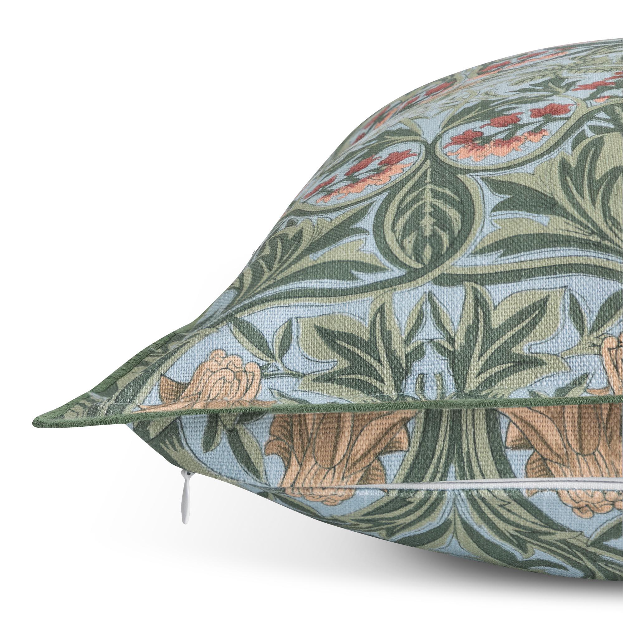 Habitat x Morris & Co. Bluebell Cushion With Double Flange - 50x50 thumbnail 5