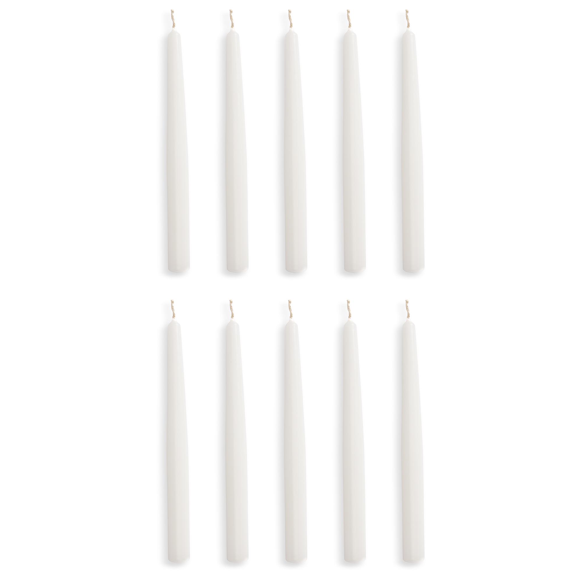 Habitat Taper Candles - White - Pack of 10