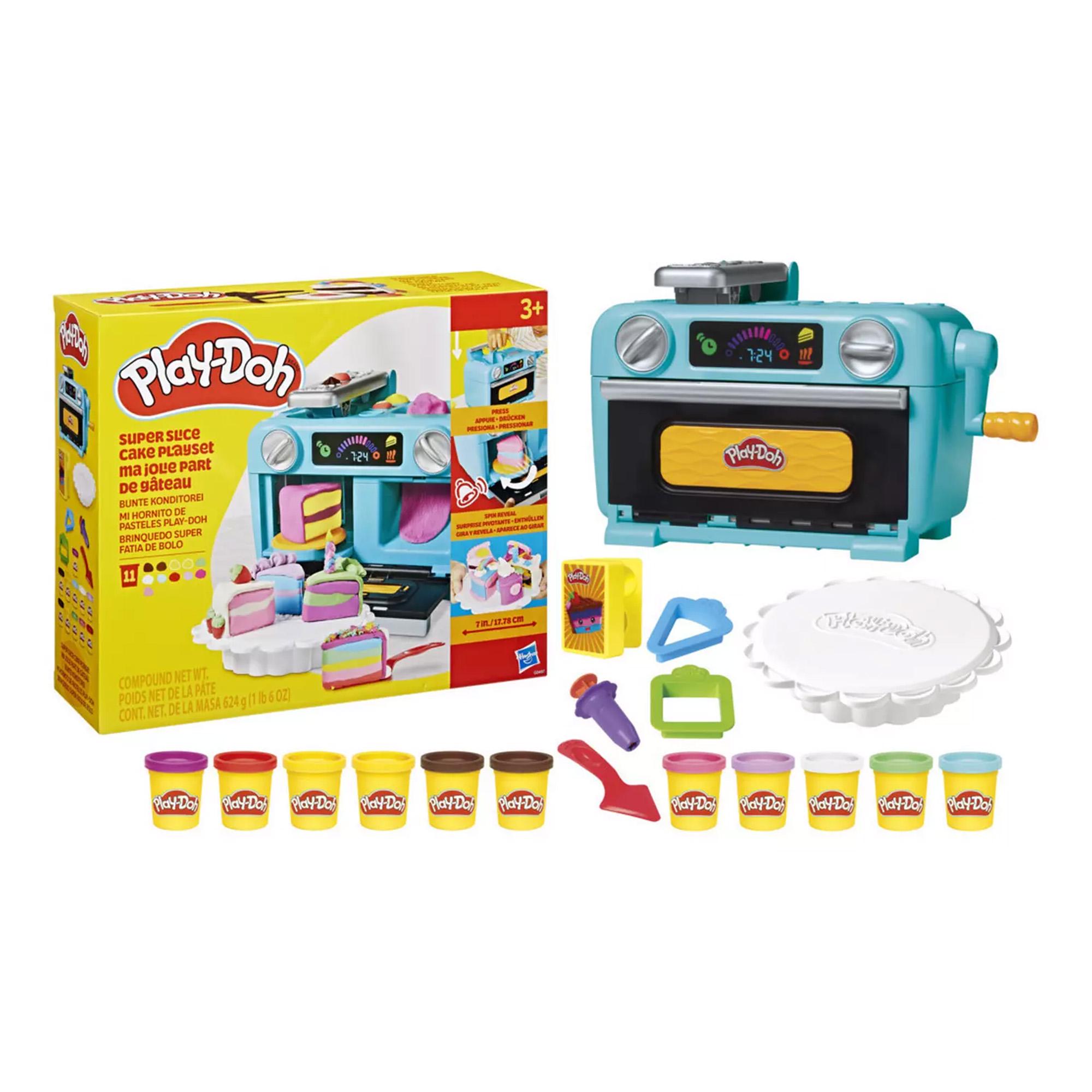 Play-Doh Super Slice Cake Playset with 11 Tubs & Accessories thumbnail 5