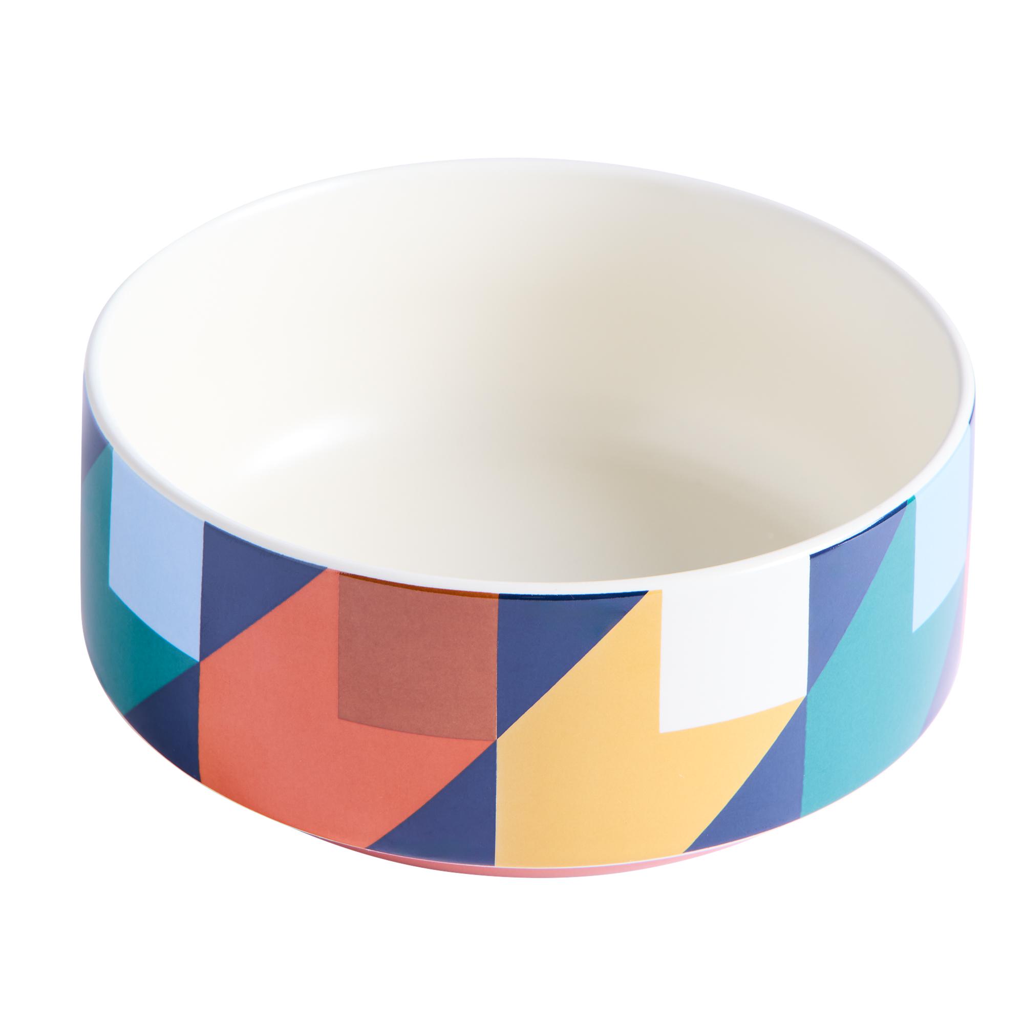 Habitat Geo Cube Print Cereal Bowl