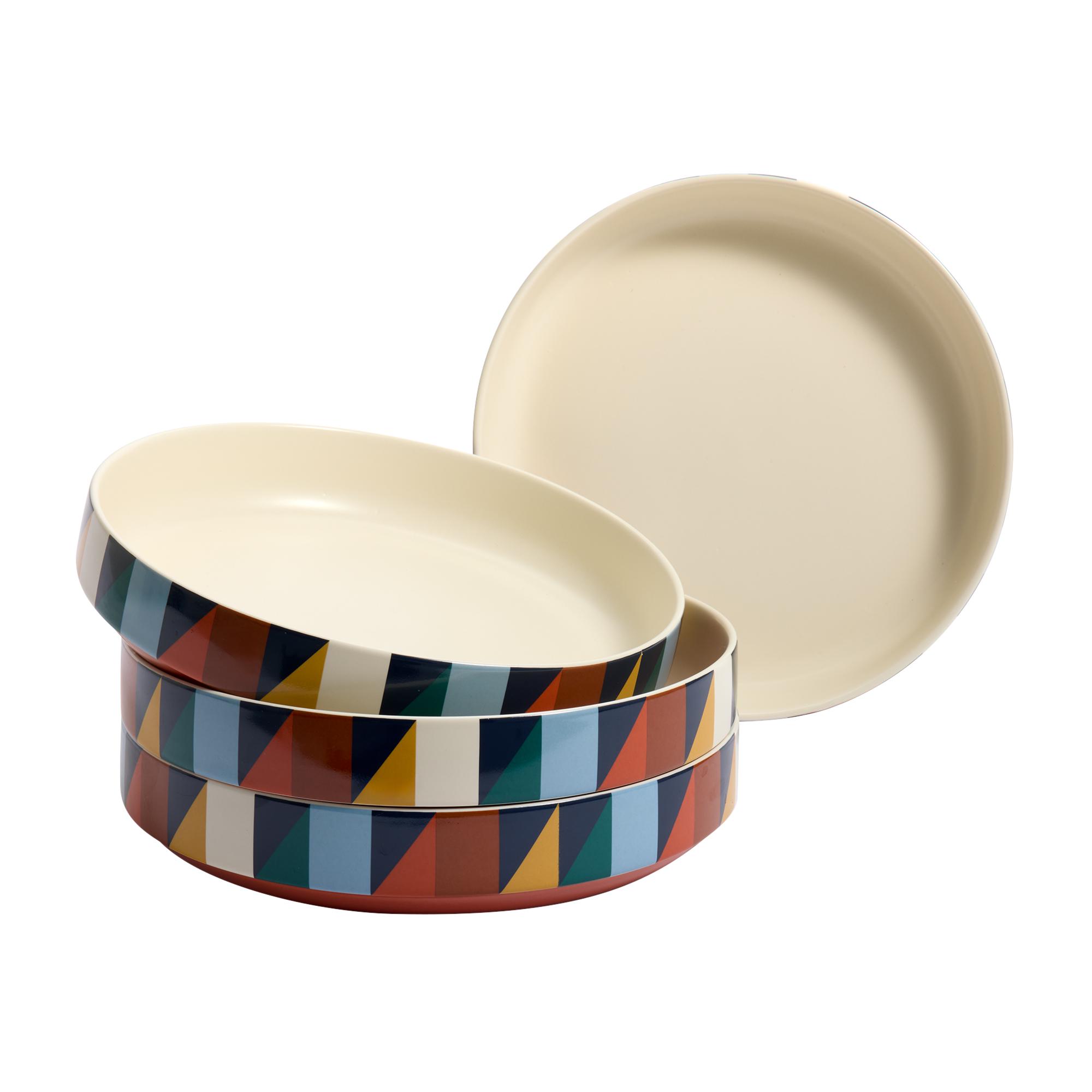 Habitat Geo Cube Print Pasta Bowl