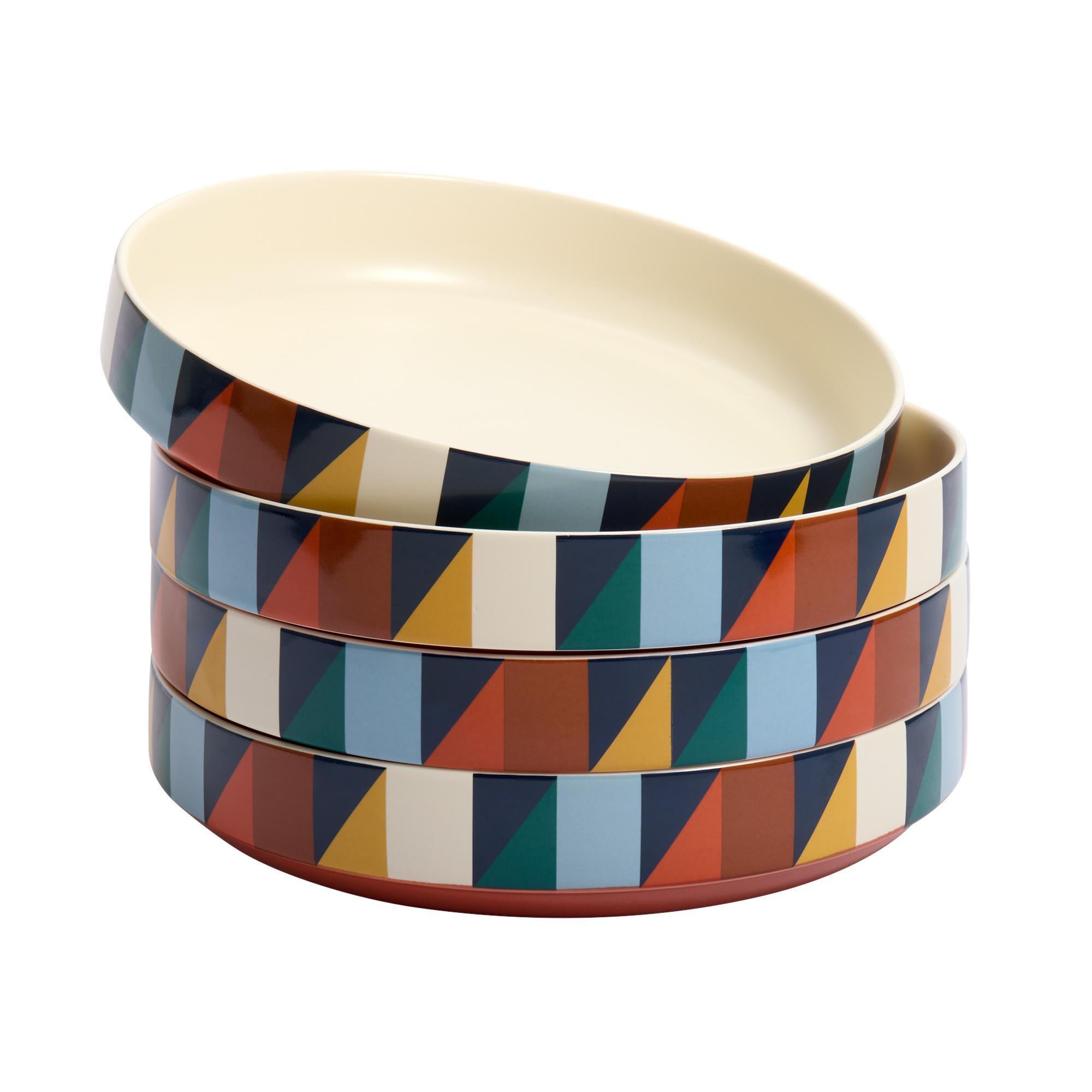 Habitat Geo Cube Print Pasta Bowl thumbnail 2