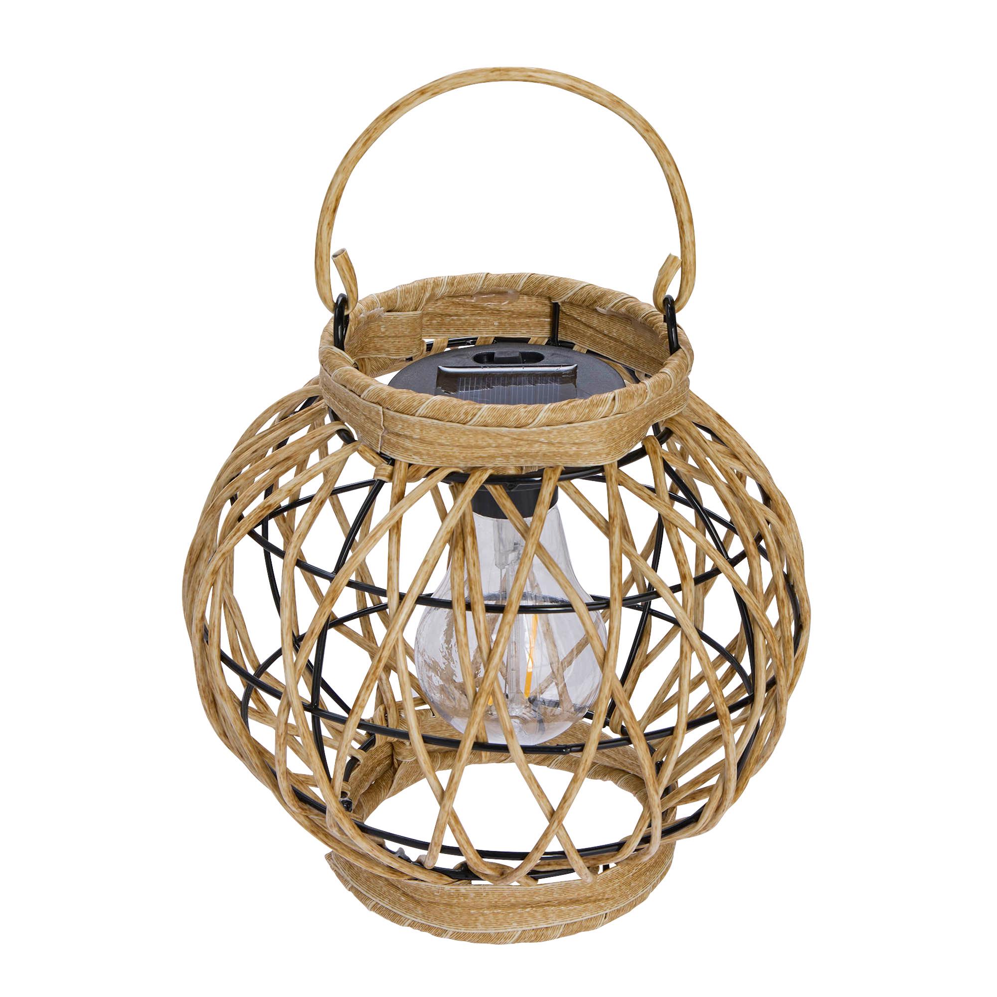 Sainsbury's Home Smart Solar Rattan Ball Lantern