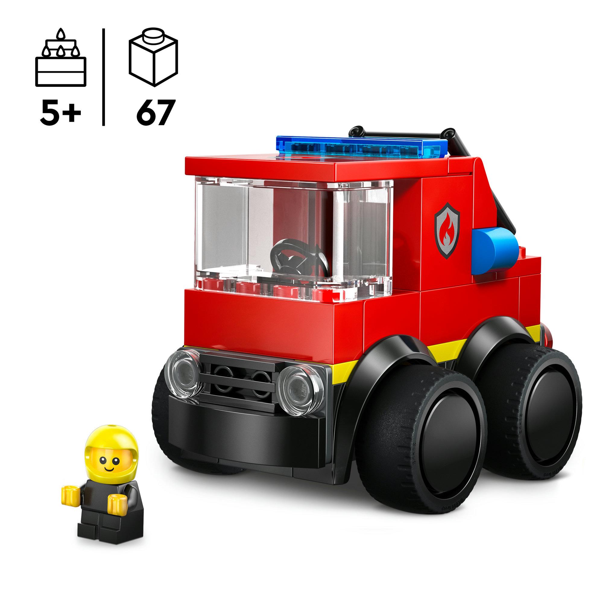 LEGO City Rides Fire Engine Toy Building Set 60482 thumbnail 2