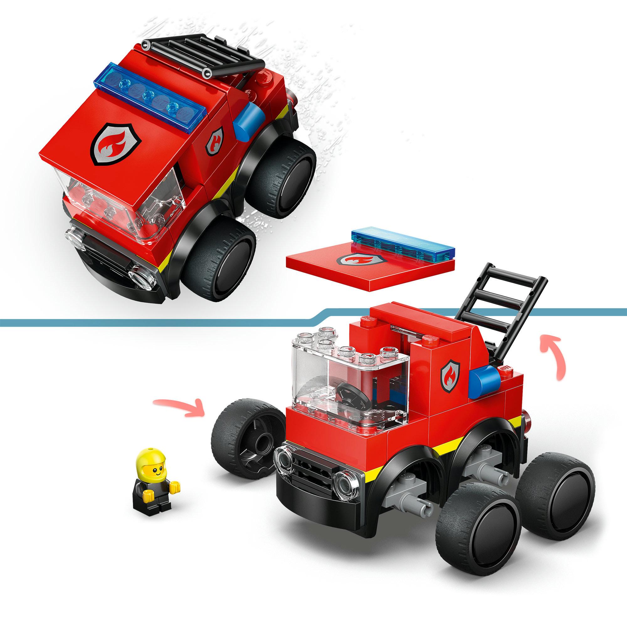 LEGO City Rides Fire Engine Toy Building Set 60482 thumbnail 4