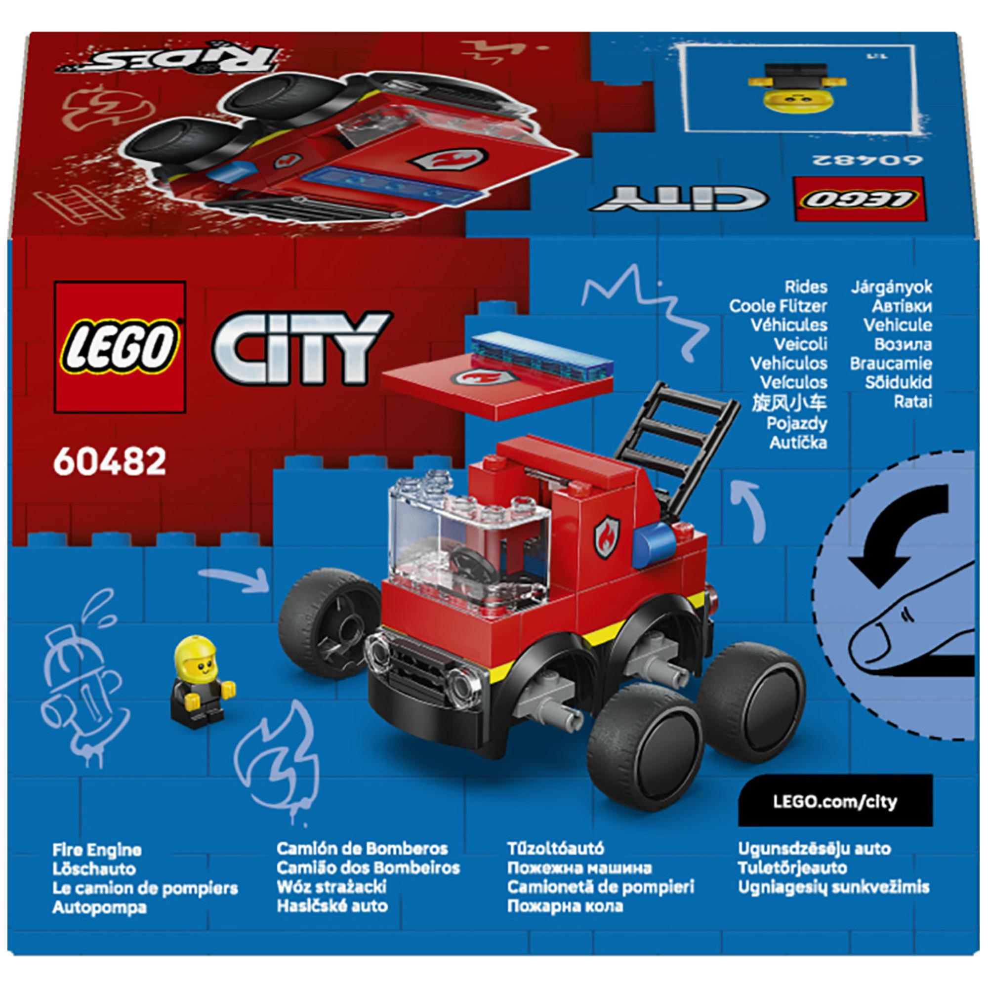 LEGO City Rides Fire Engine Toy Building Set 60482 thumbnail 5