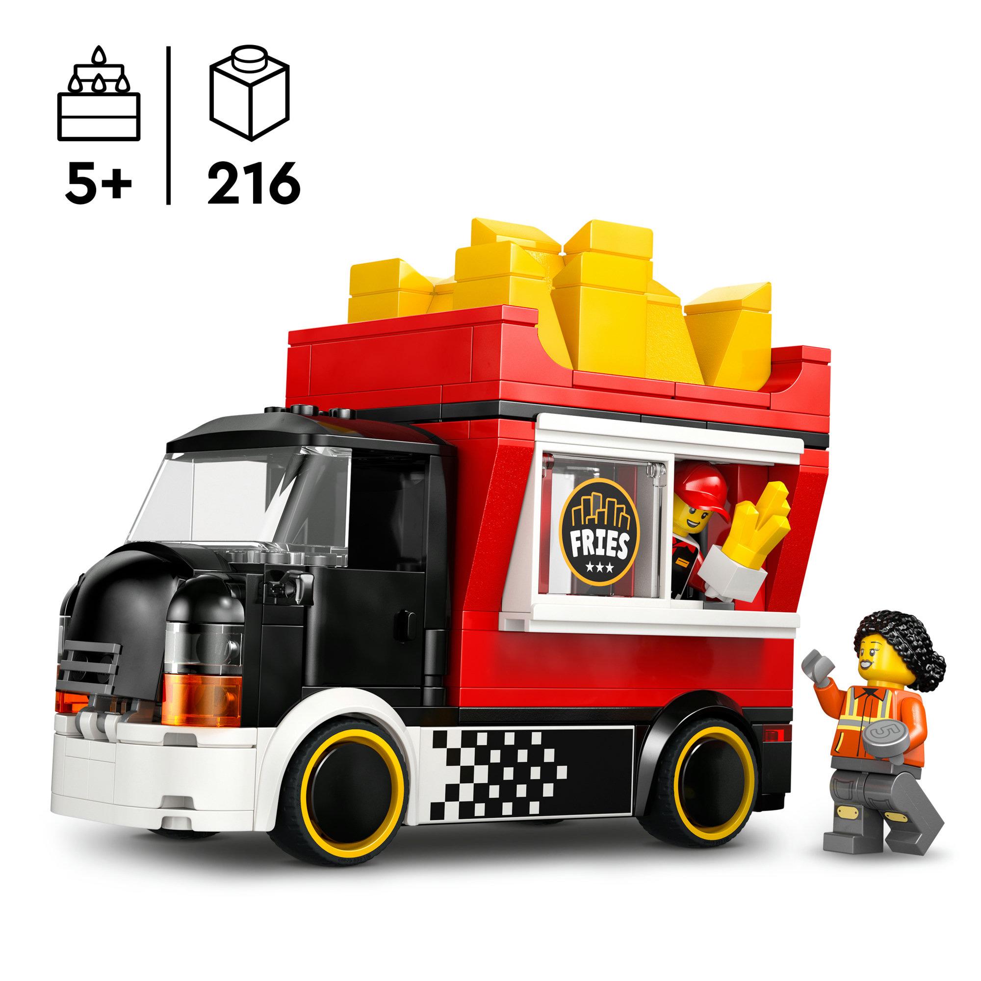 LEGO City Fries Food Truck Toy 60488 thumbnail 2